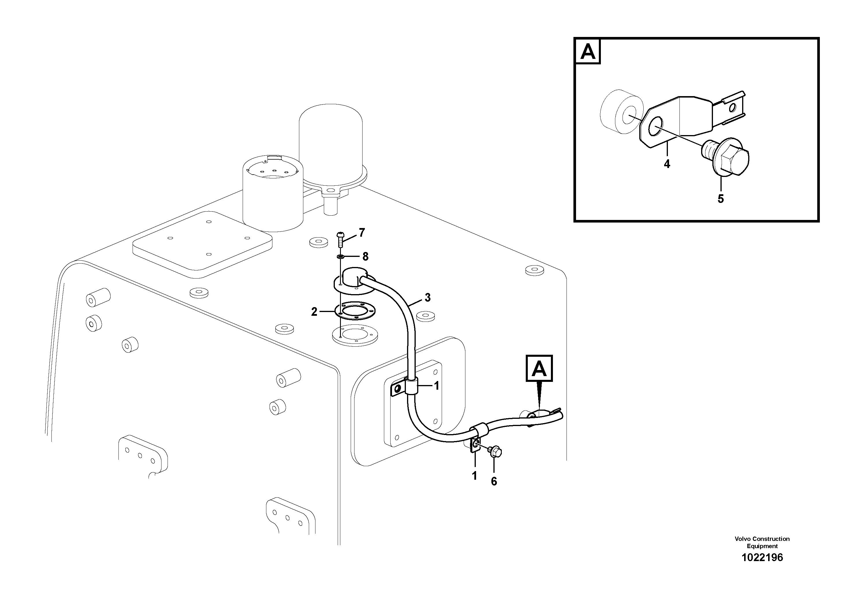 Схема запчастей Volvo EC160C - 19151 Electrical sensor EC160C