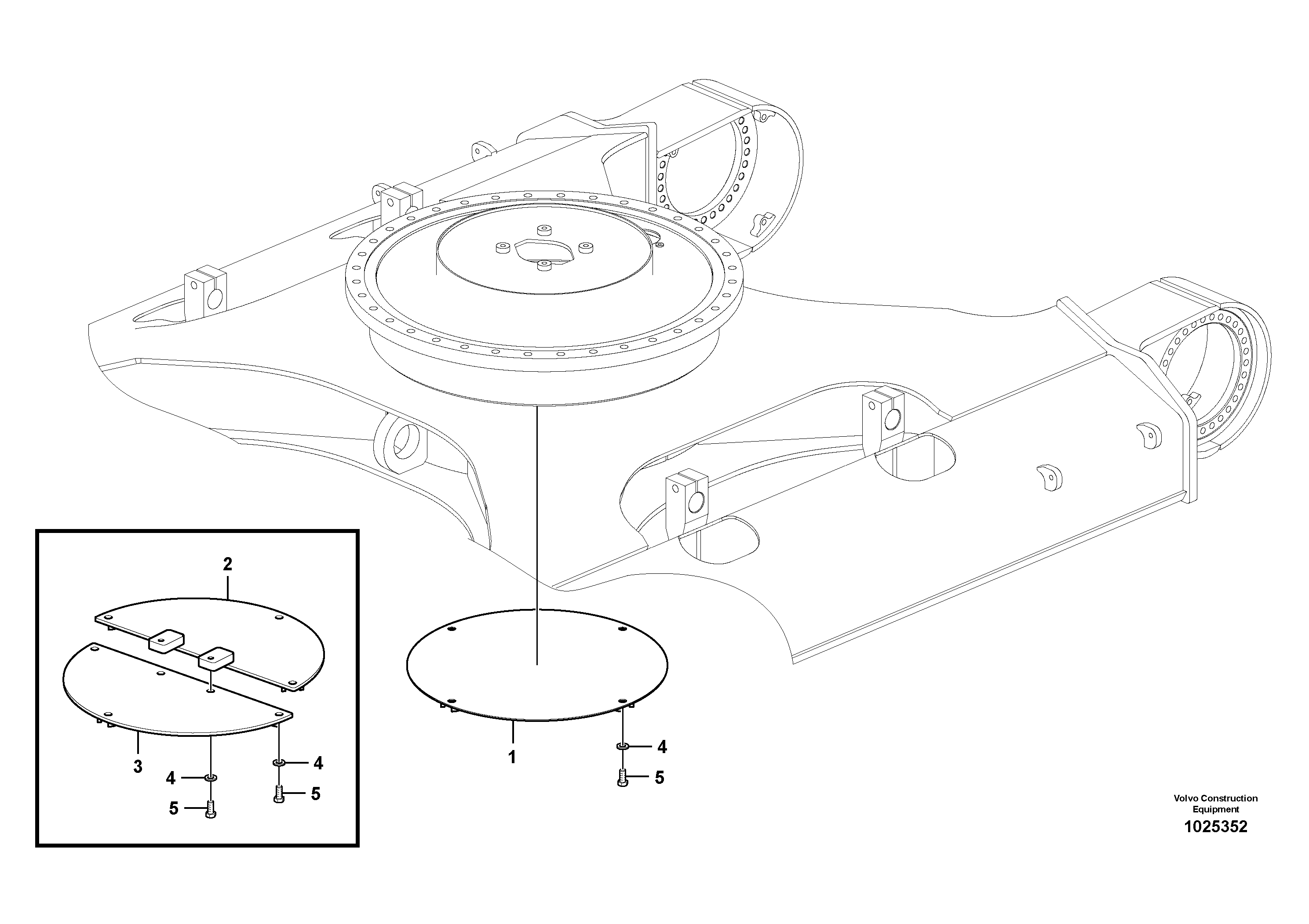 Схема запчастей Volvo EC160C - 10143 Protecting plate EC160C