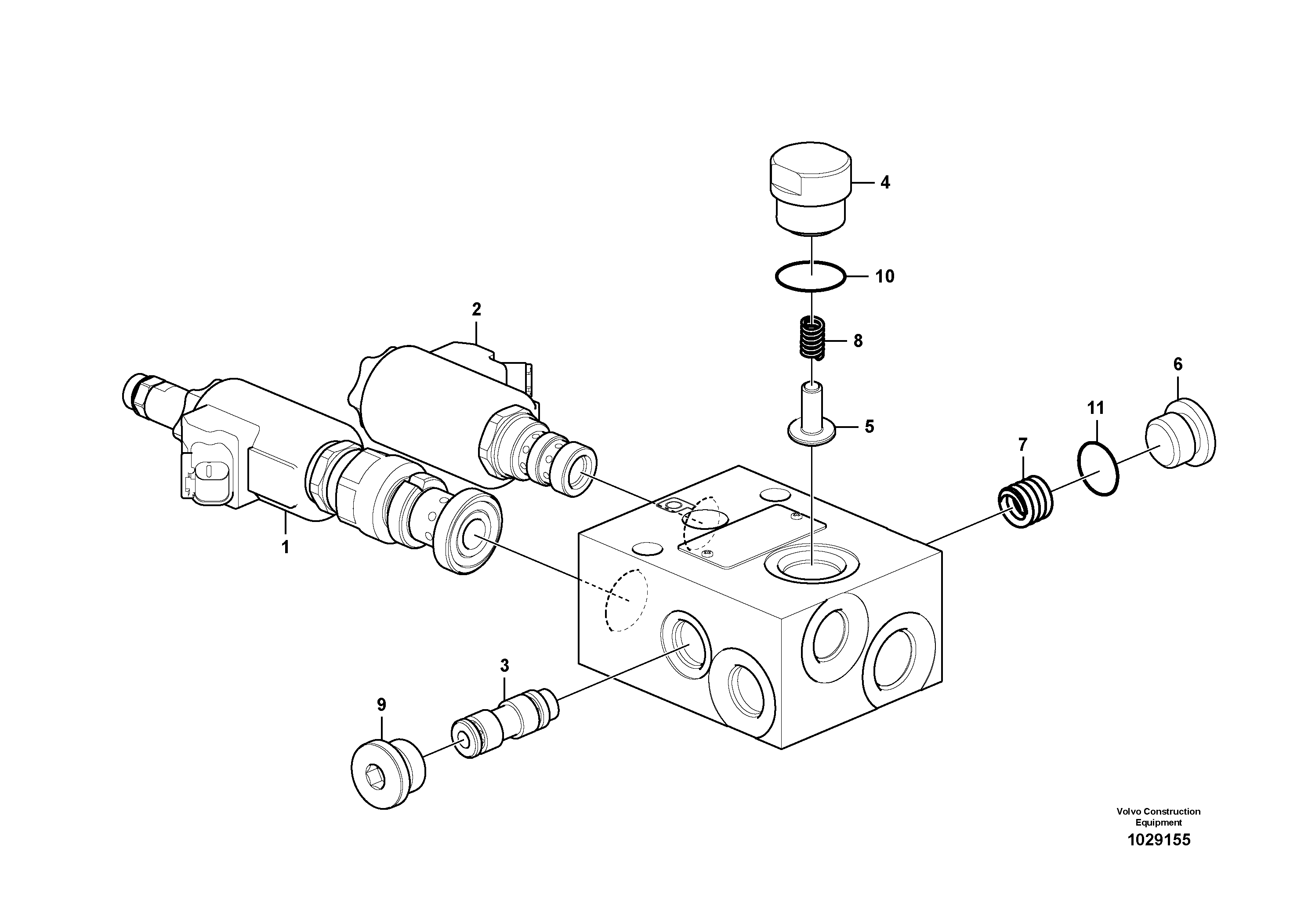 Схема запчастей Volvo EC160C - 55472 Reversible fan, valve EC160C