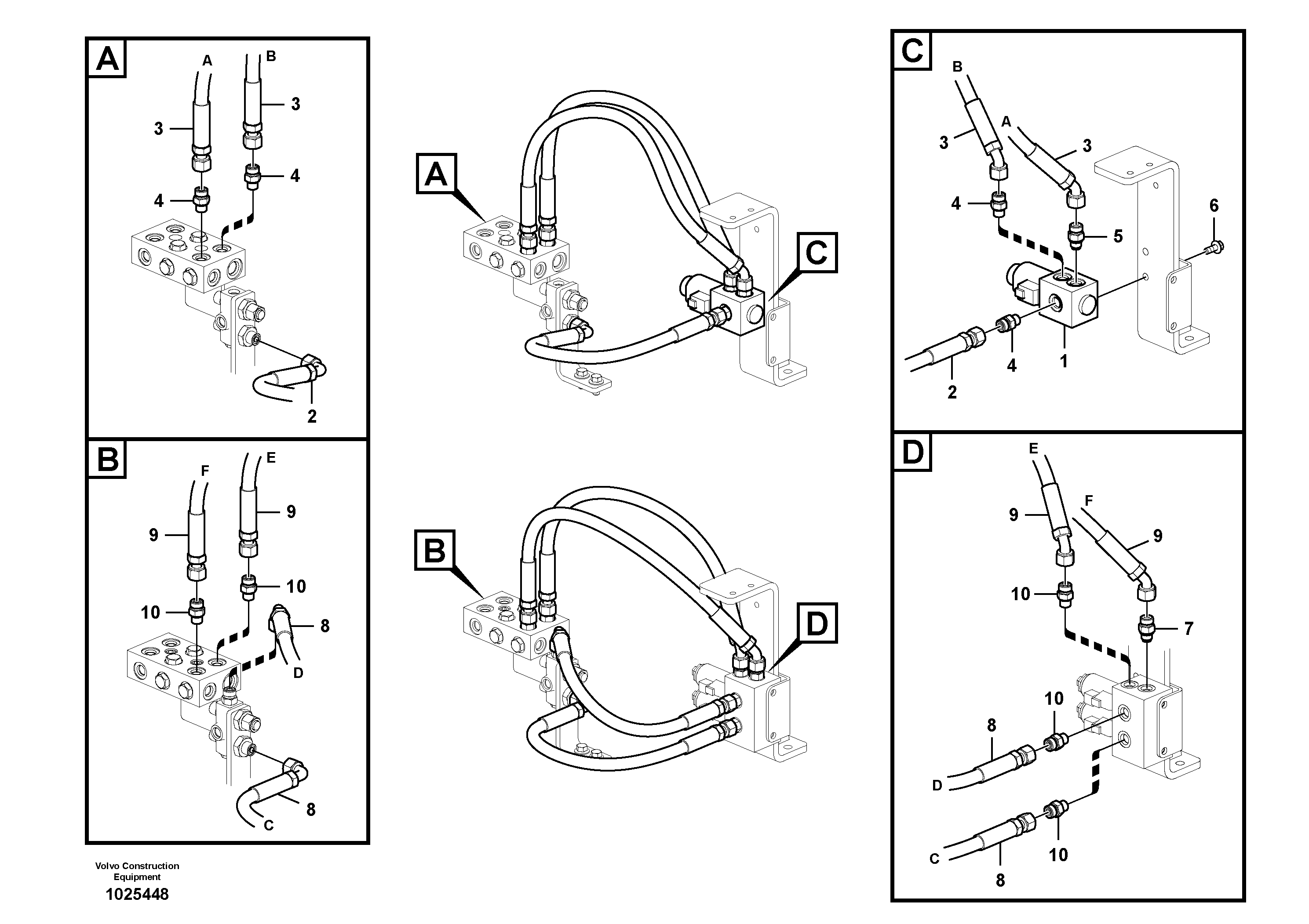 Схема запчастей Volvo EC235C - 83638 Servo system, hammer and shear EC235C