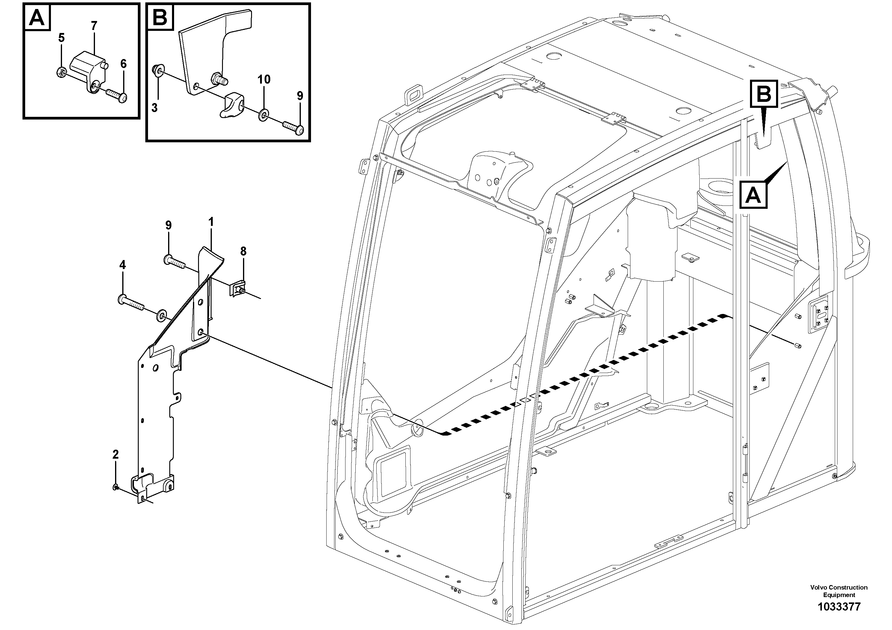 Схема запчастей Volvo EC235C - 40452 Interior components EC235C