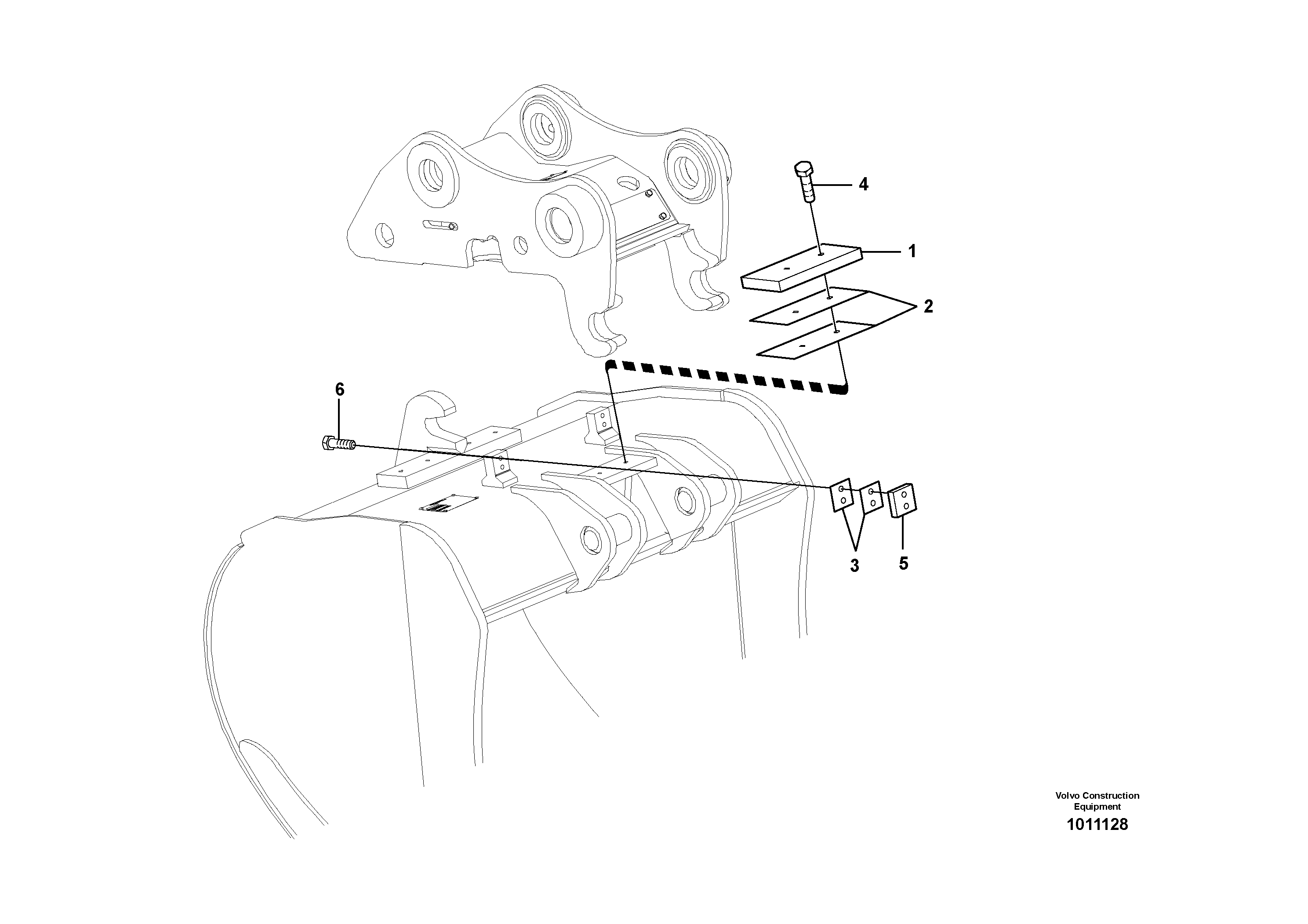 Схема запчастей Volvo ECR145C - 38148 Buckets for quickfit Combi parts ATTACHMENTS ATTACHMENTS EXCAVATORS BUCKETS&HAMMERS, GEN. B/C
