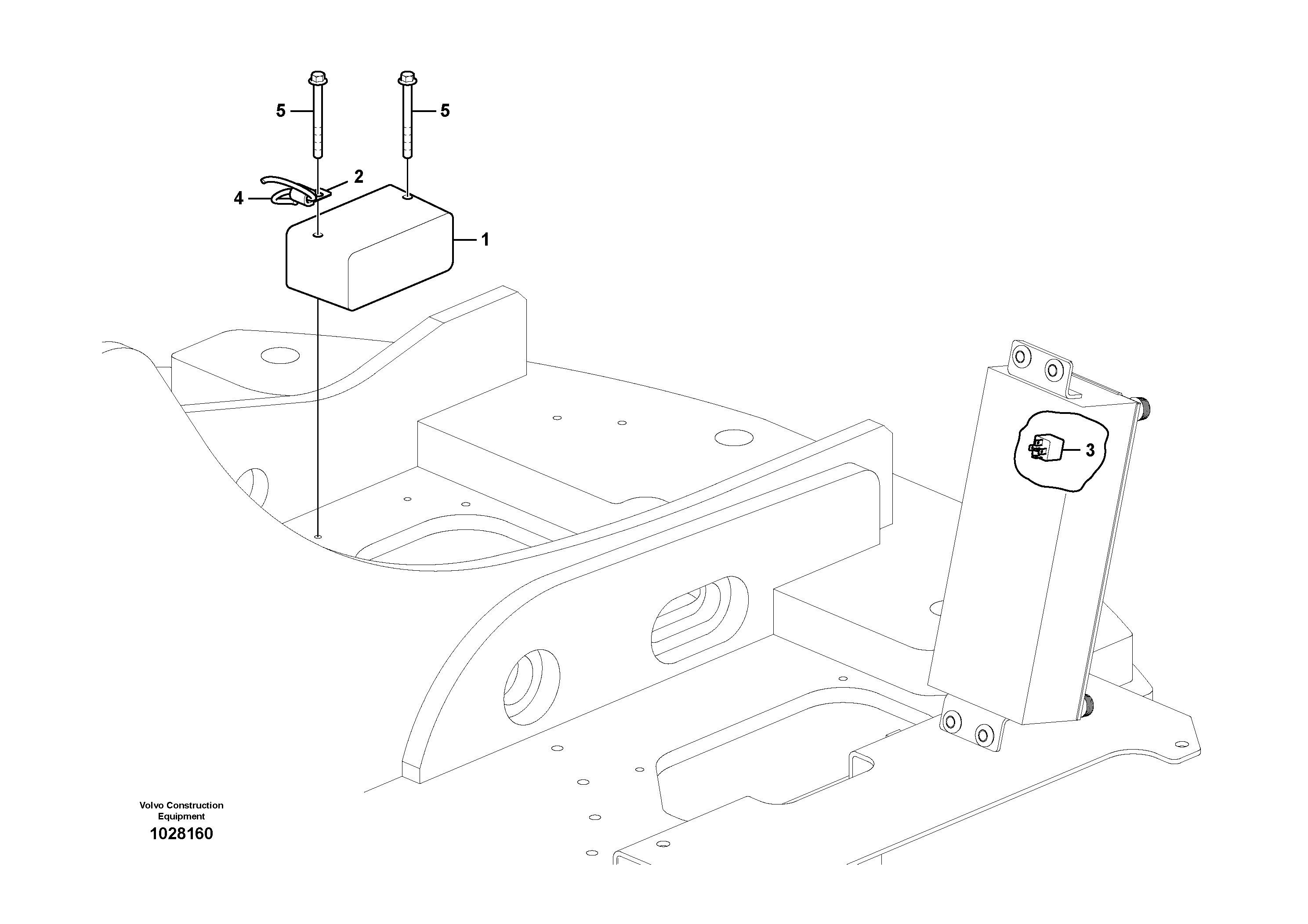 Схема запчастей Volvo ECR145C - 57906 Back-up warning unit ECR145C