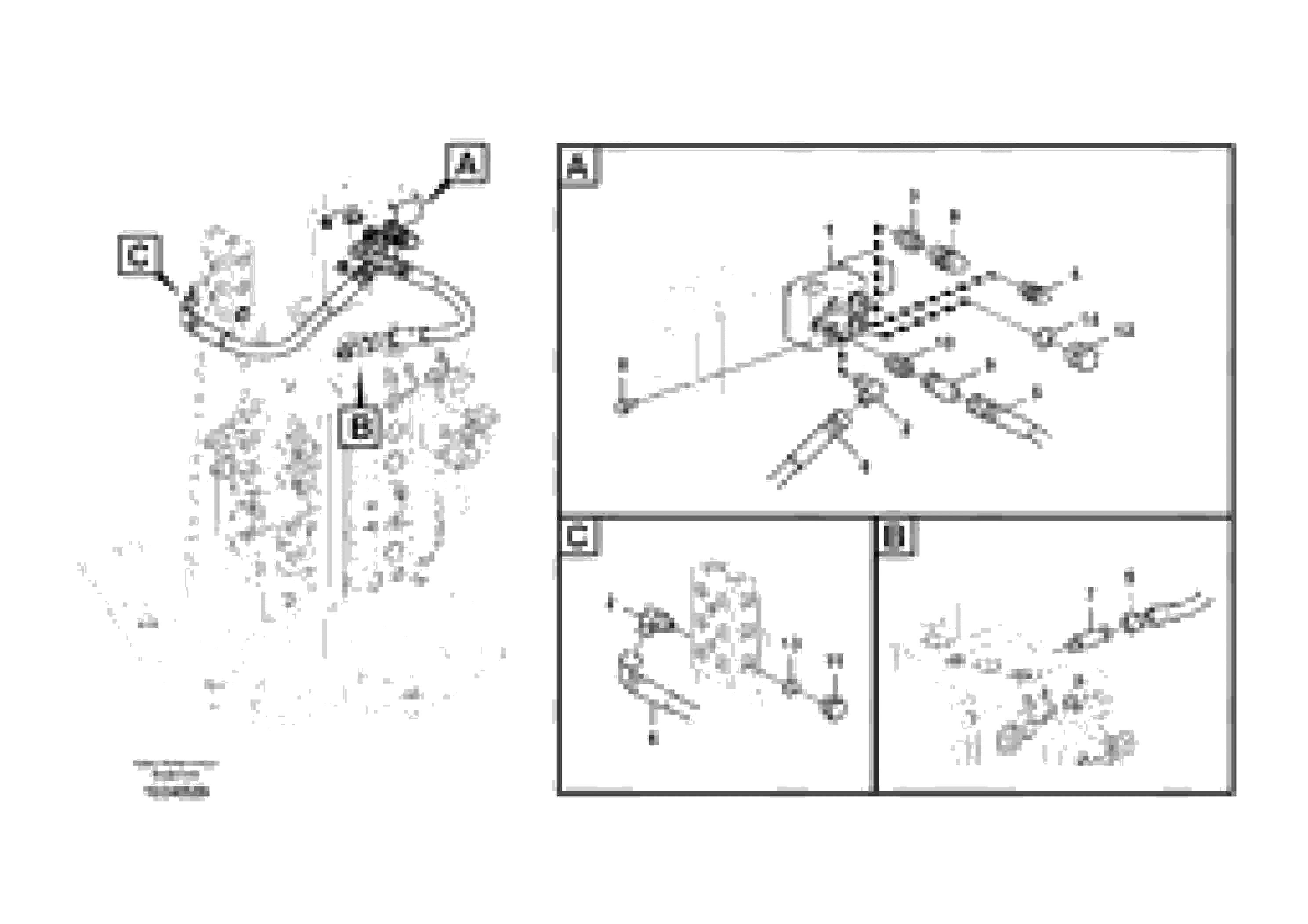 Схема запчастей Volvo ECR145C - 56533 Working hydraulic, quick fit on upper frame ECR145C