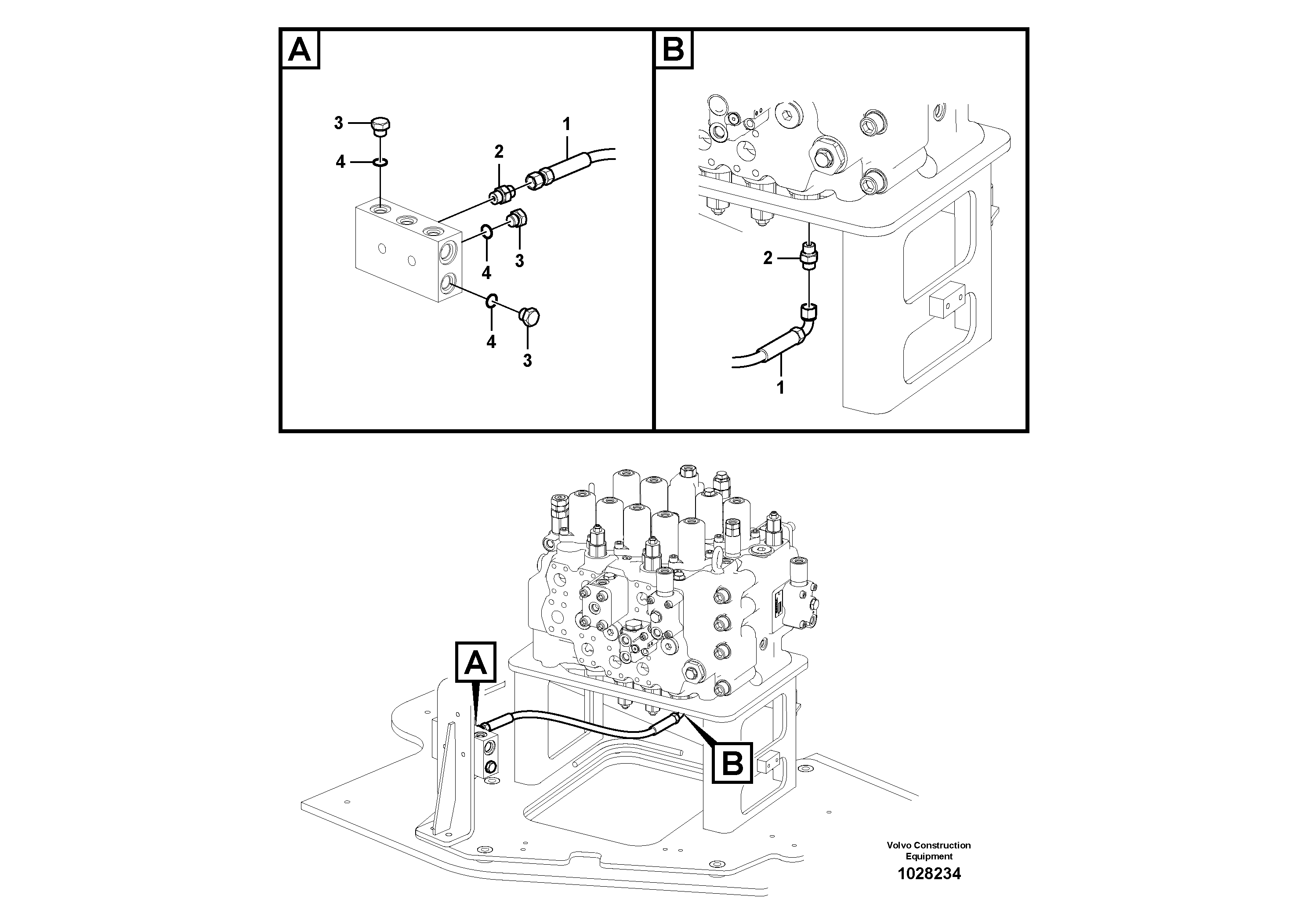 Схема запчастей Volvo ECR235C - 32636 Servo system, hammer and shear ECR235C