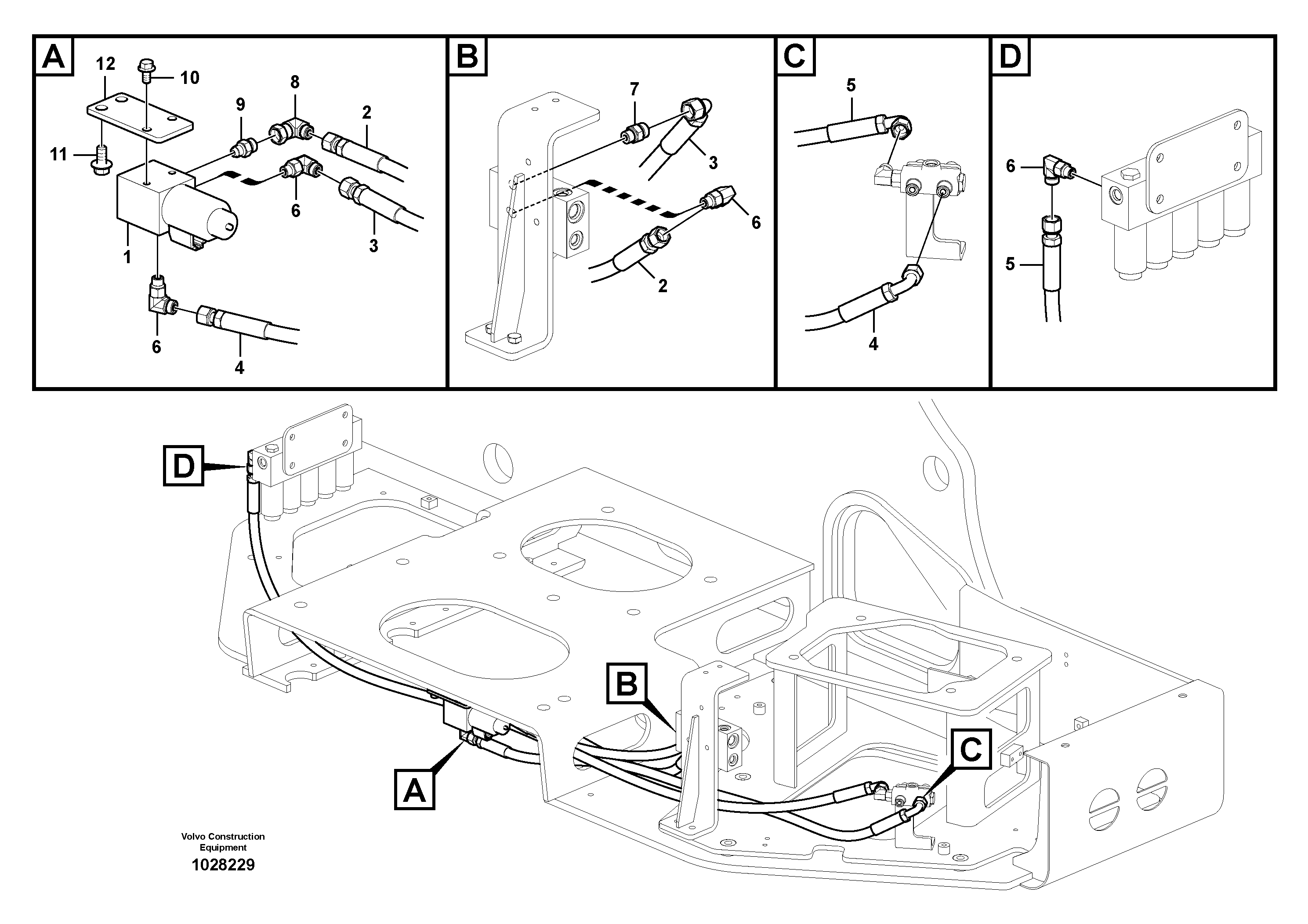 Схема запчастей Volvo ECR235C - 42686 Servo system, hammer and shear ECR235C