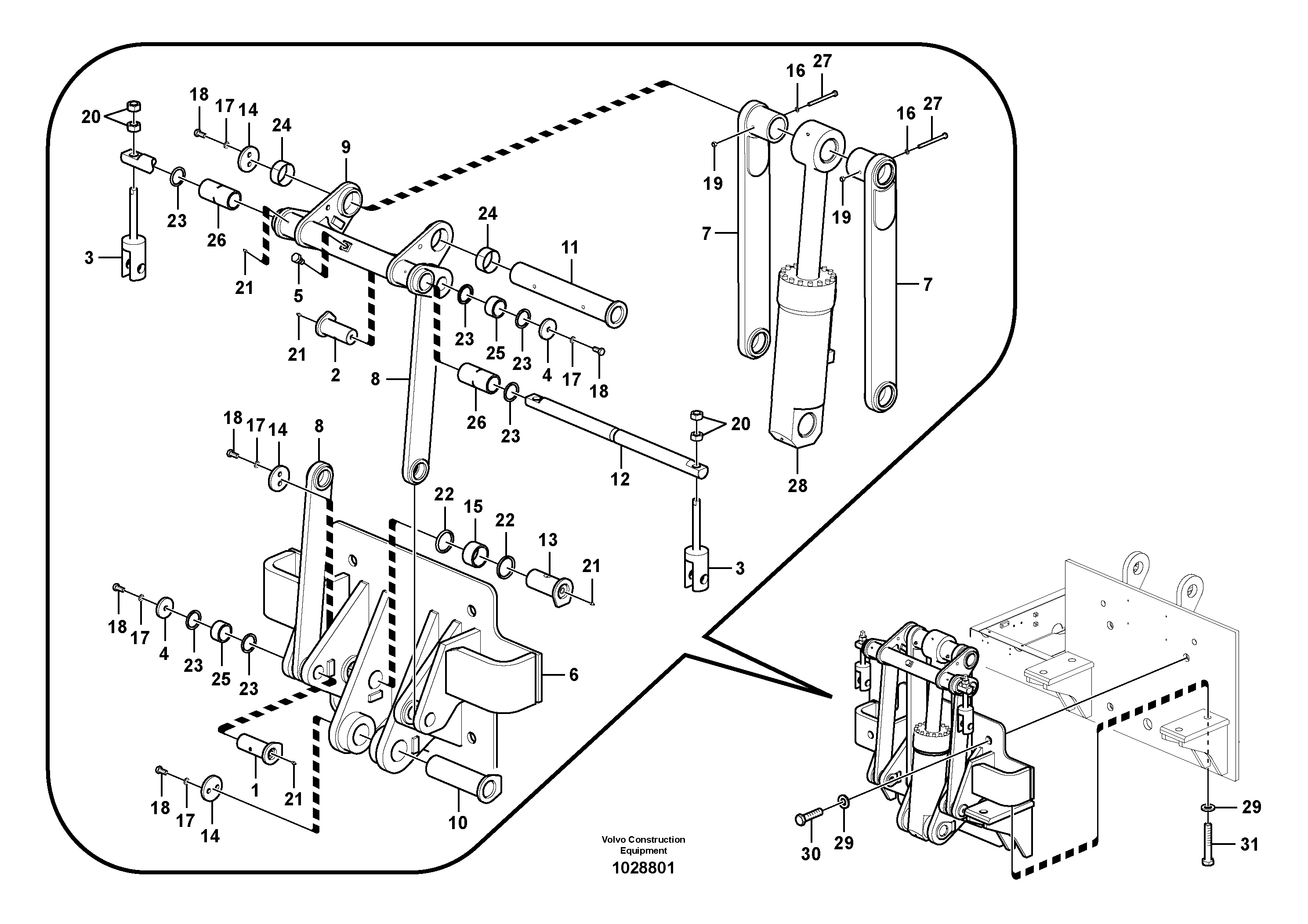 Схема запчастей Volvo EC700C - 98575 Removal Counterweight, Assembly EC700C