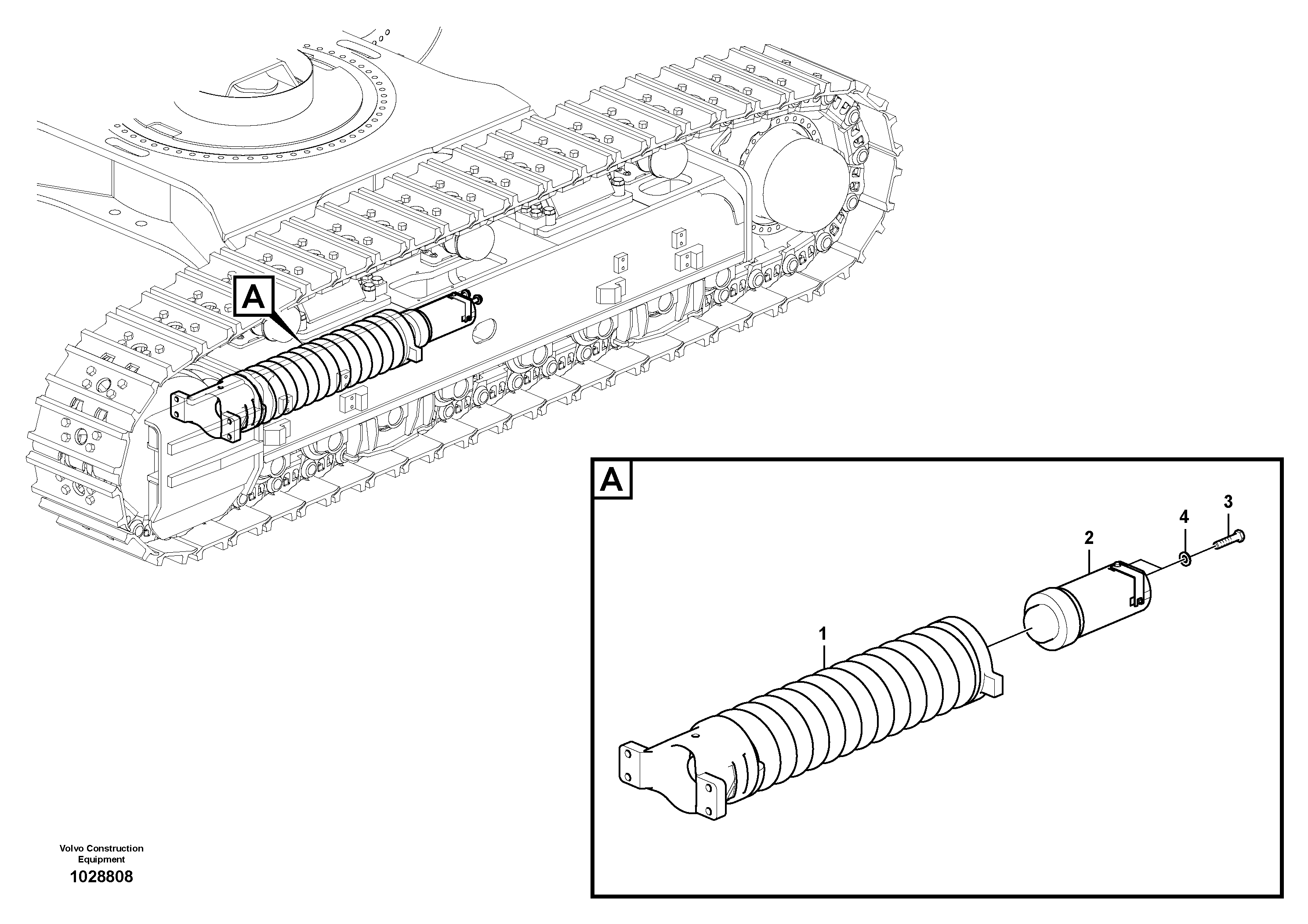 Схема запчастей Volvo EC700C - 11751 Undercarriage, spring package EC700C