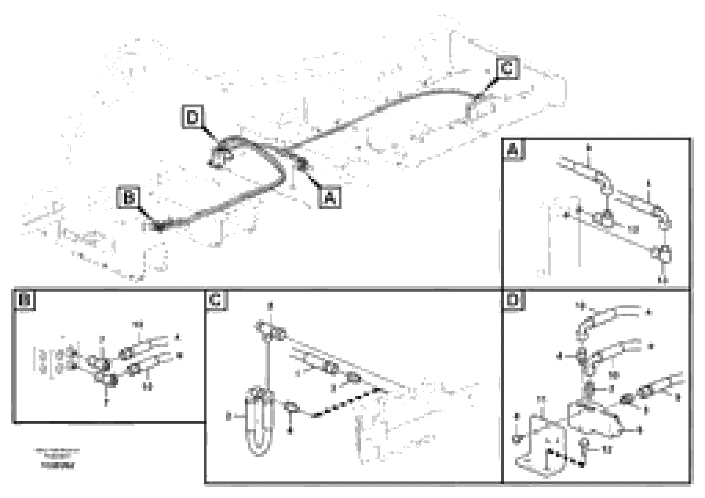 Схема запчастей Volvo EC700C - 43103 Servo system, hammer and shear EC700C