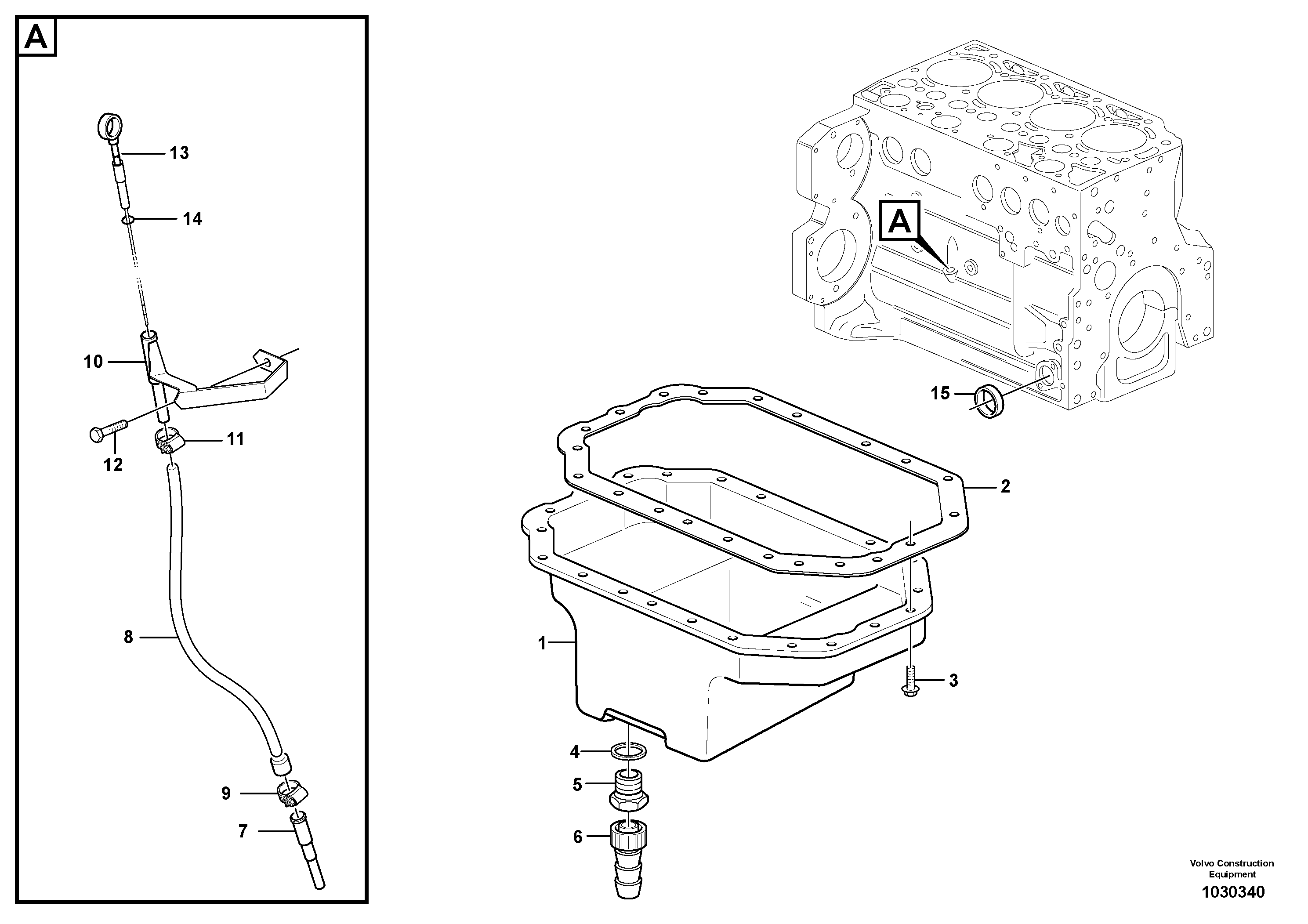 Схема запчастей Volvo EC140C - 91101 Oil sump EC140C