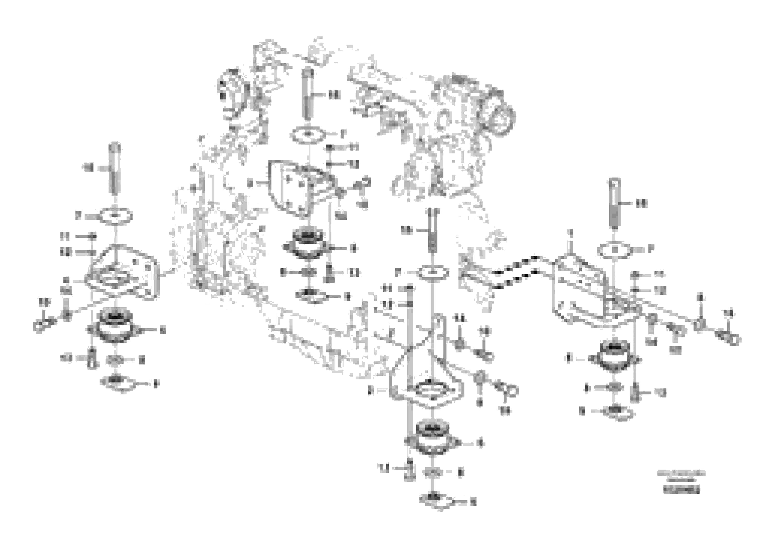 Схема запчастей Volvo EC140C - 52441 Установка двигателя EC140C