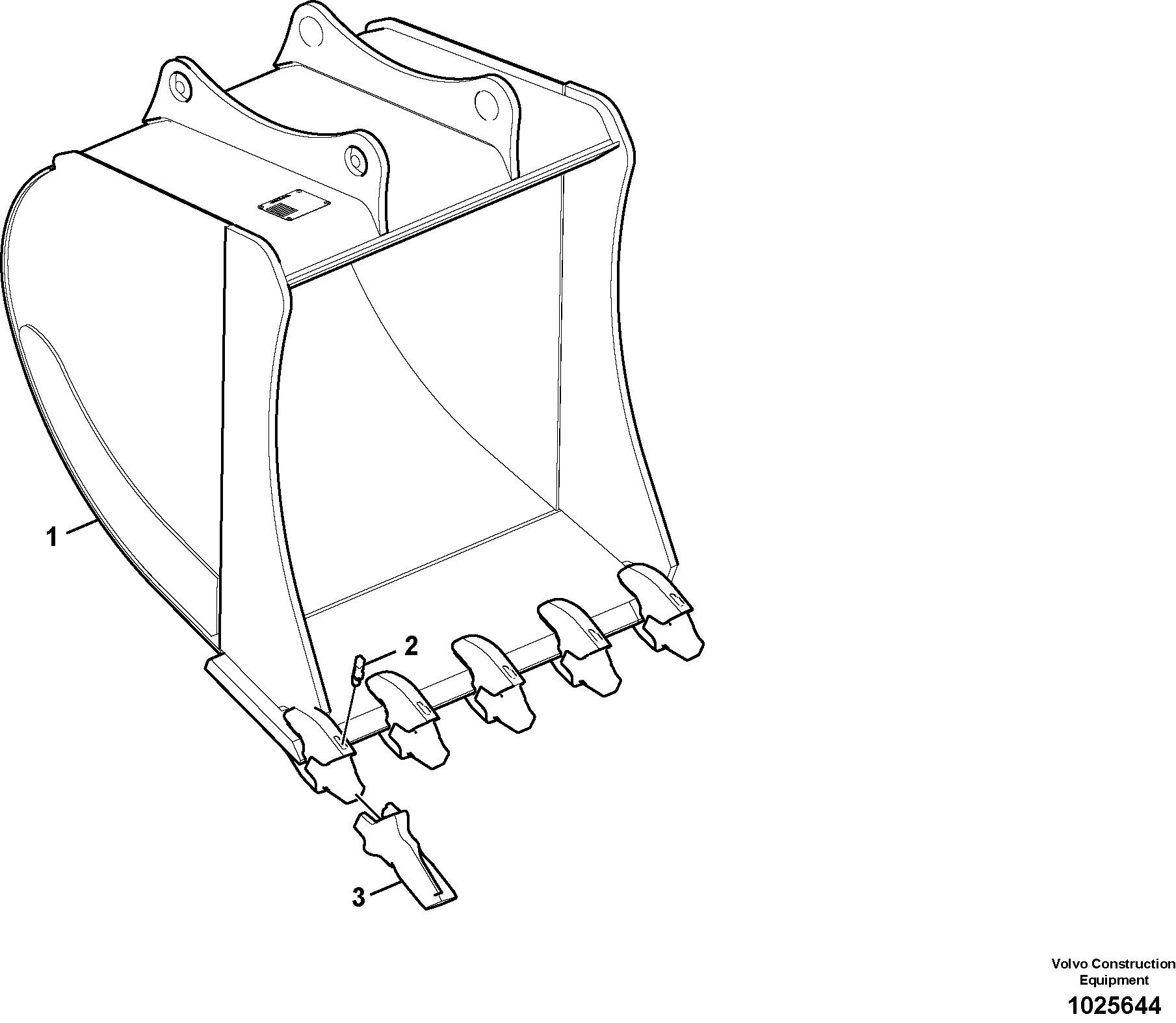 Схема запчастей Volvo EC140C - 59350 Ковш EC140C