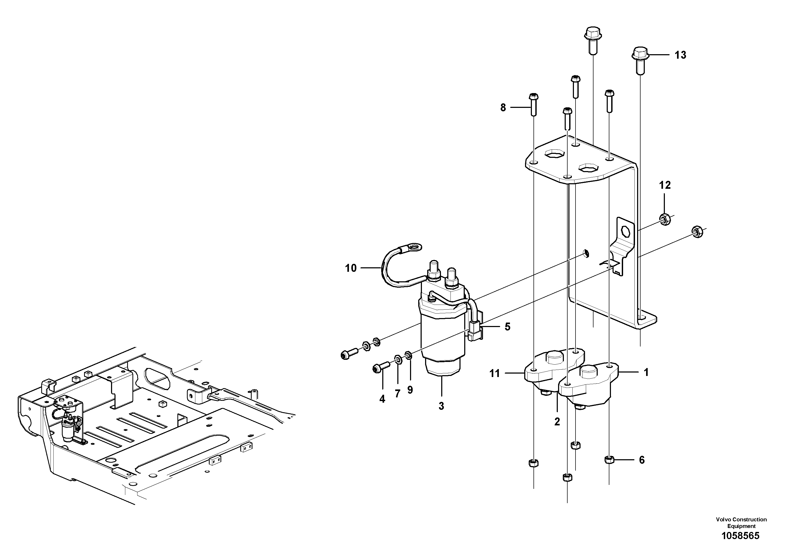 Схема запчастей Volvo EC140C - 98330 Electrical relay EC140C