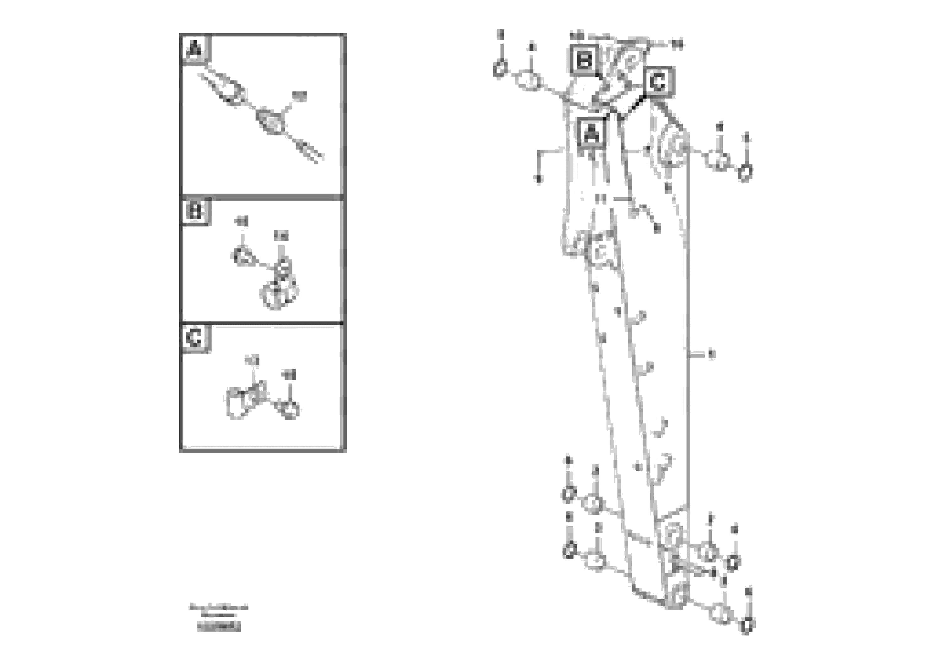 Схема запчастей Volvo EC140C - 97763 Dipper arm and grease piping with piping seat EC140C