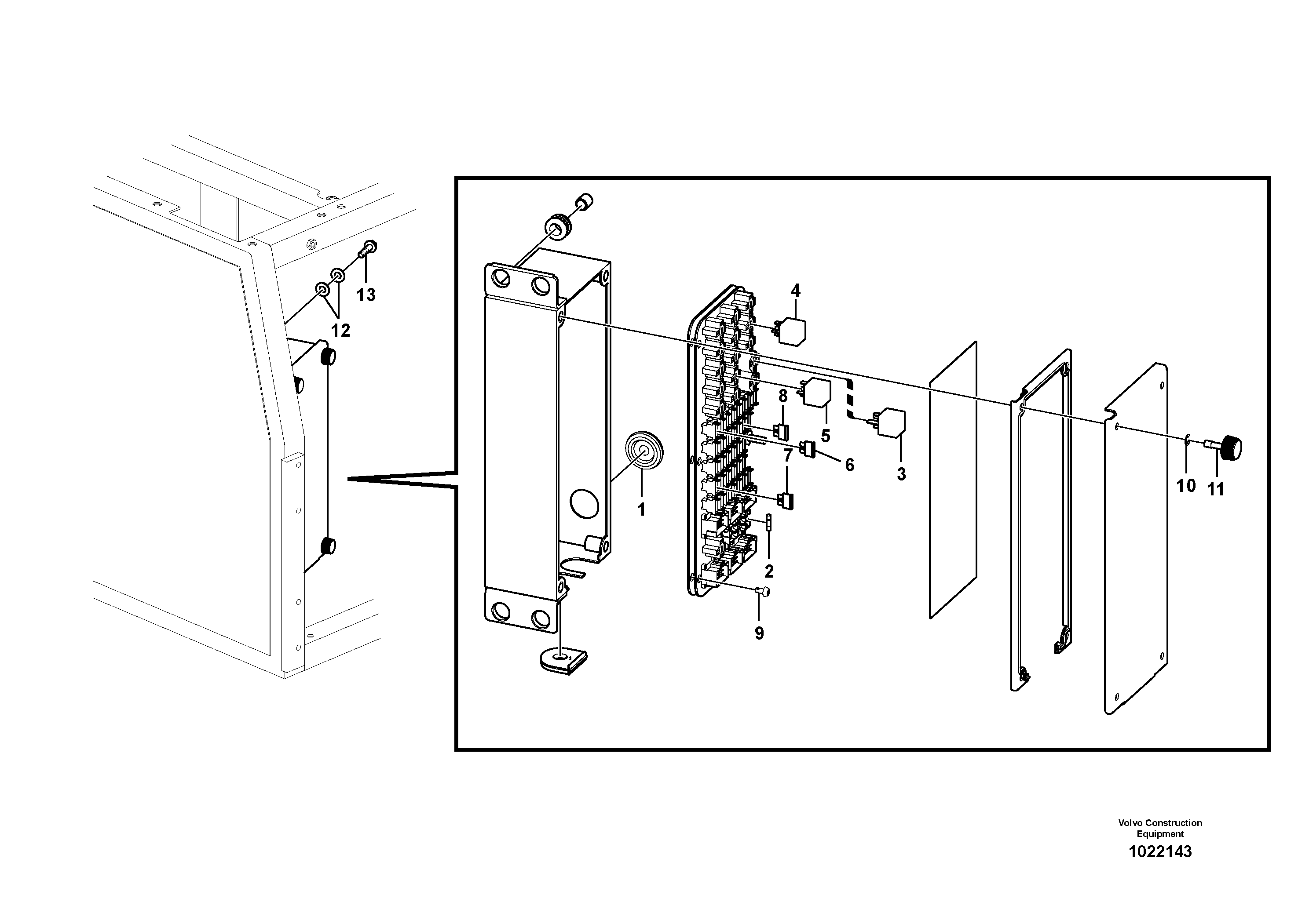 Схема запчастей Volvo EC140C - 65612 Electrical relay EC140C