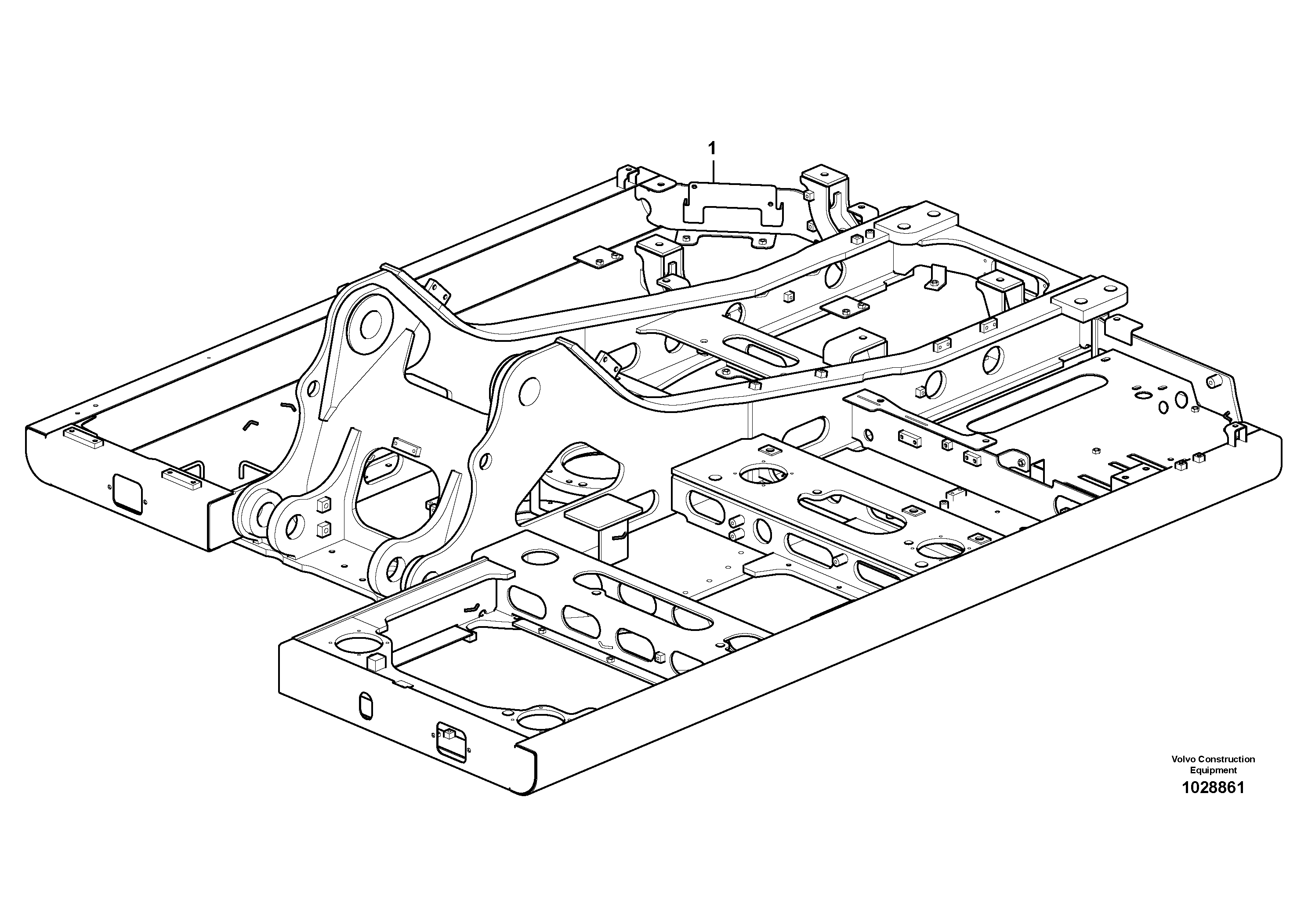 Схема запчастей Volvo EC140C - 62934 Upper frame EC140C