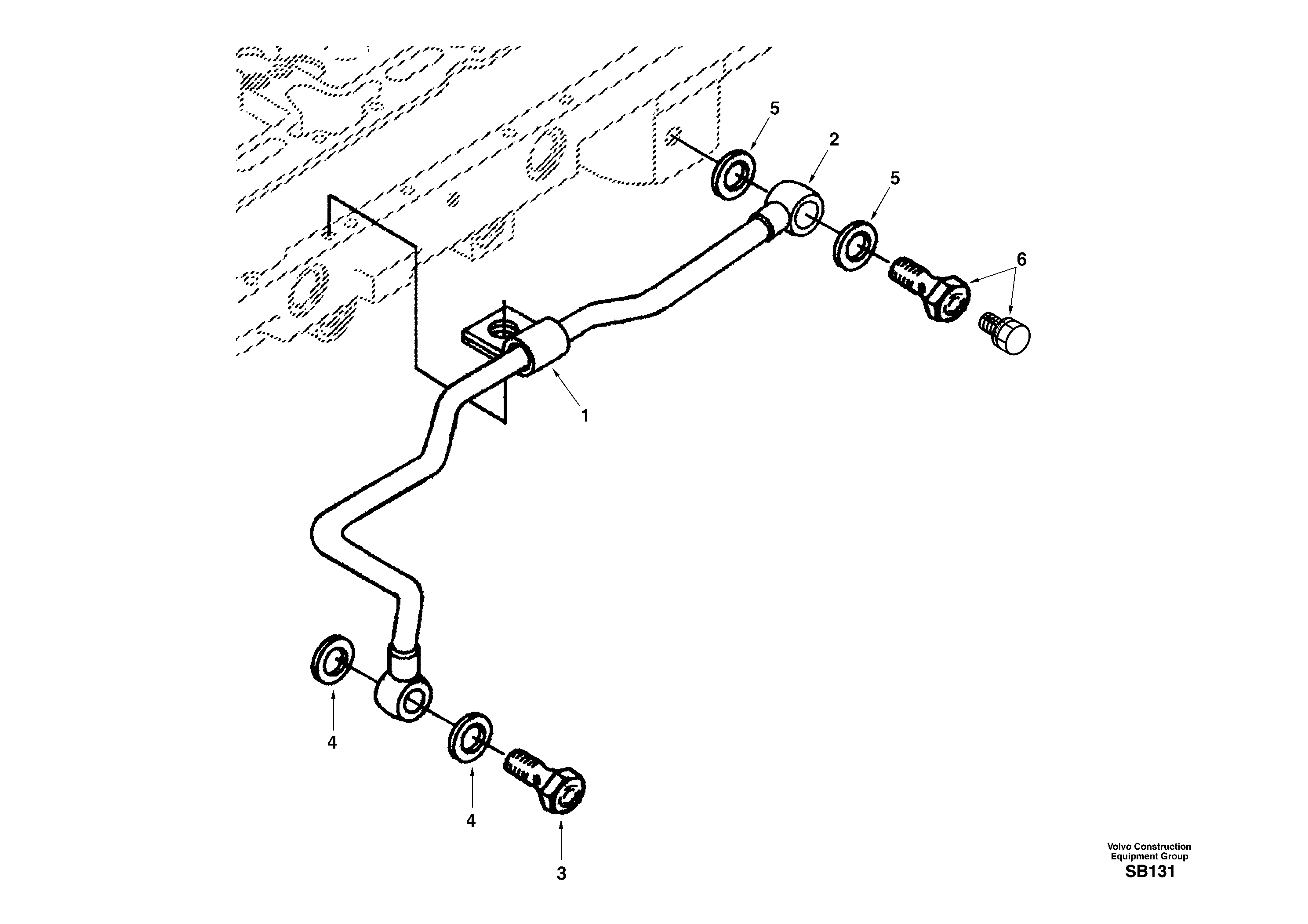 Схема запчастей Volvo EC240 - 18411 Fuel pipes, fuel injec.pump-fuel filter 