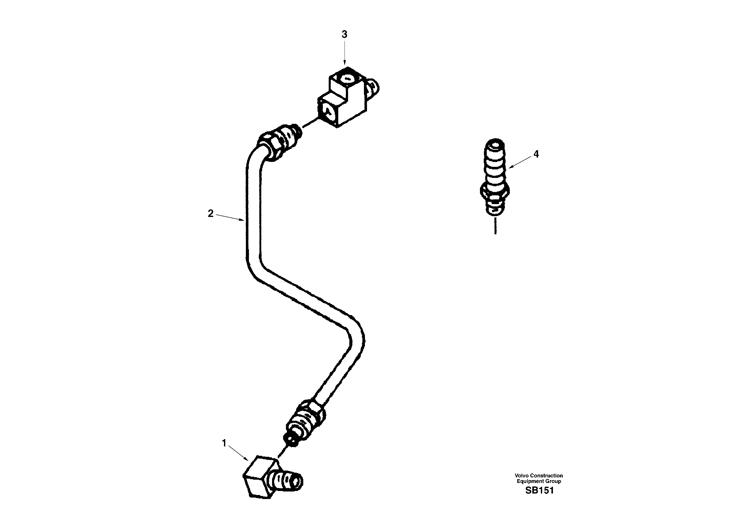 Схема запчастей Volvo EC240 - 40910 Block vent. plumbing 