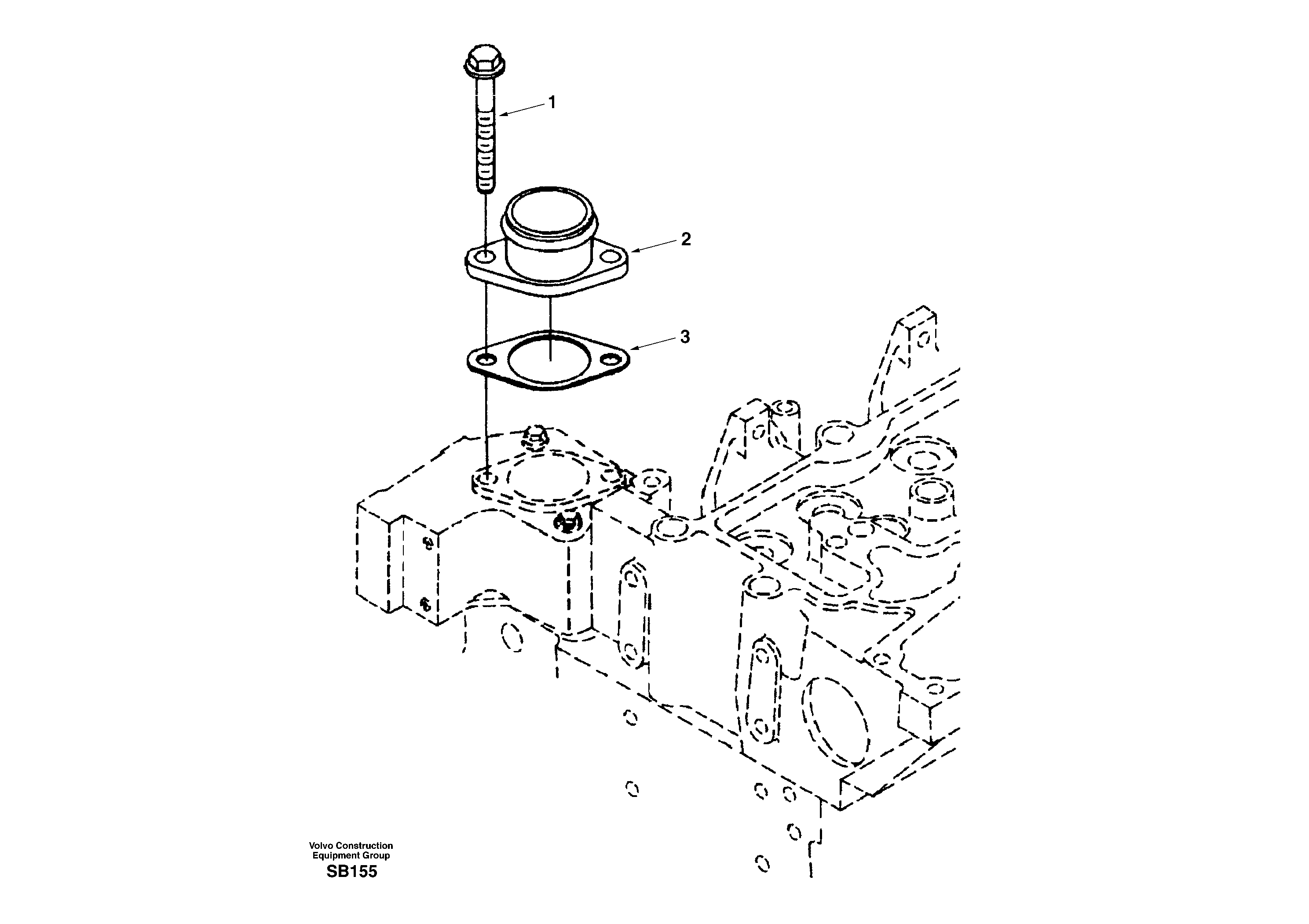 Схема запчастей Volvo EC240 - 18427 Water outlet connection 