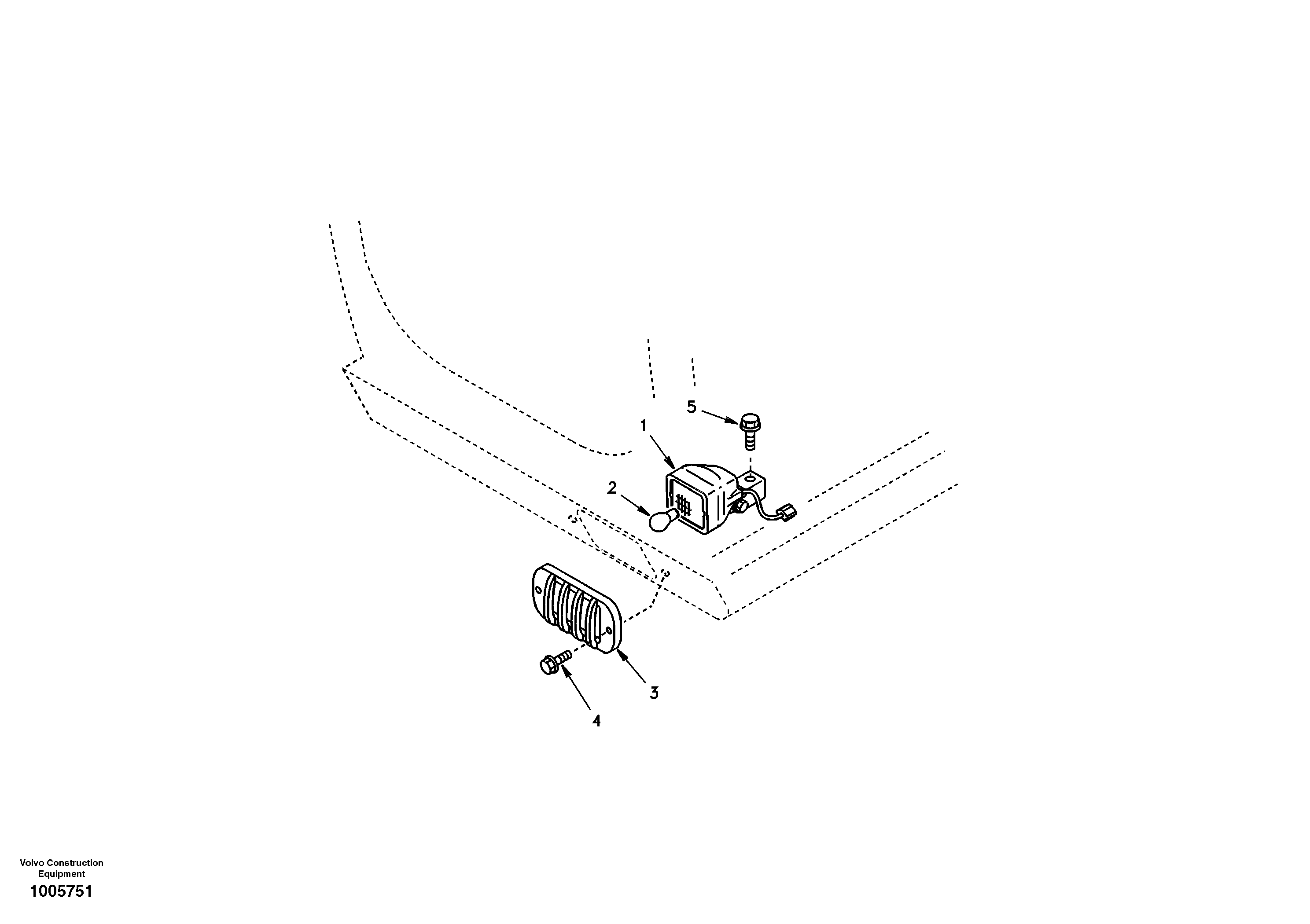 Схема запчастей Volvo EC240 - 18432 Lighting, front 