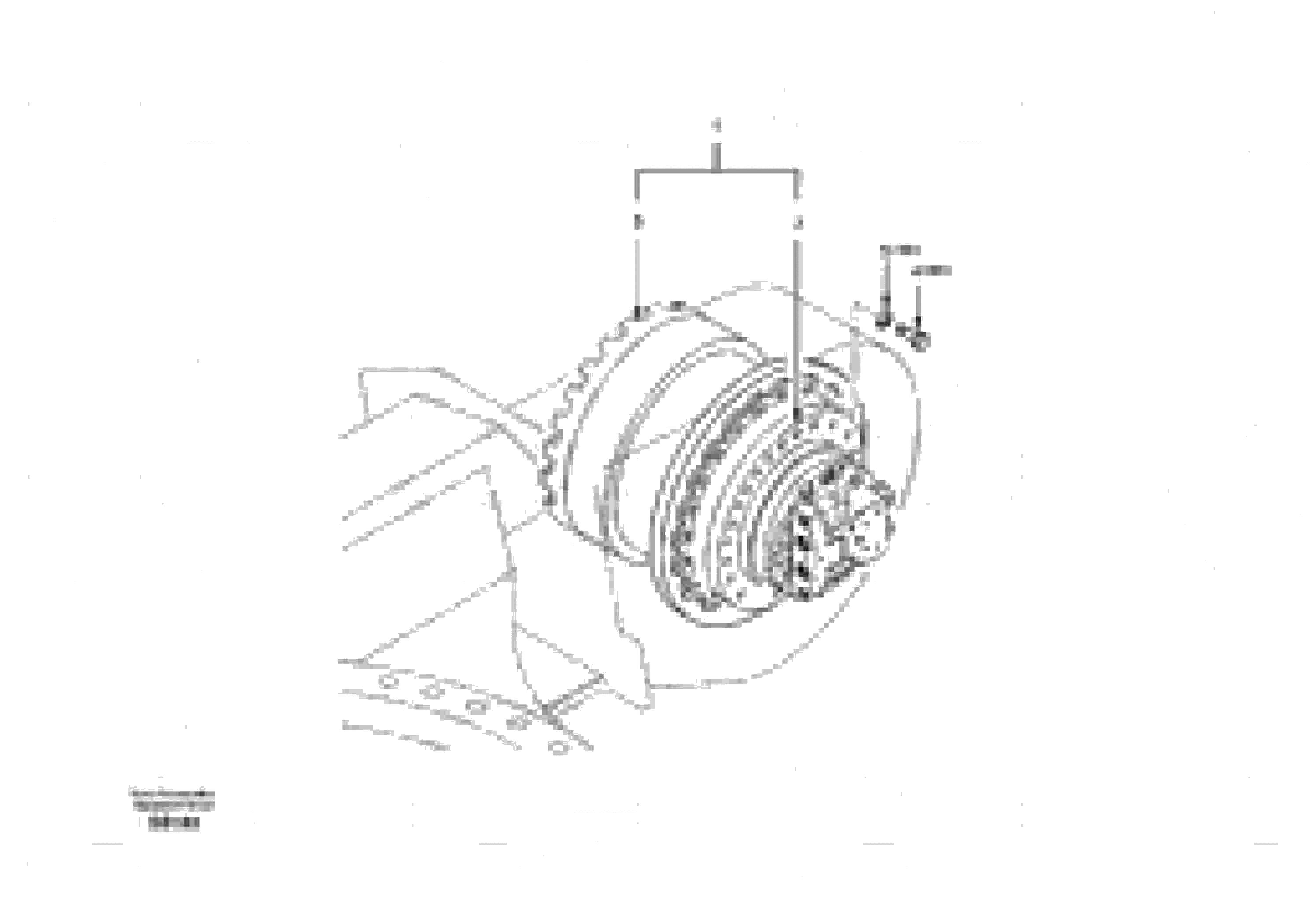 Схема запчастей Volvo EC240 - 15074 Travel motor with mounting parts 