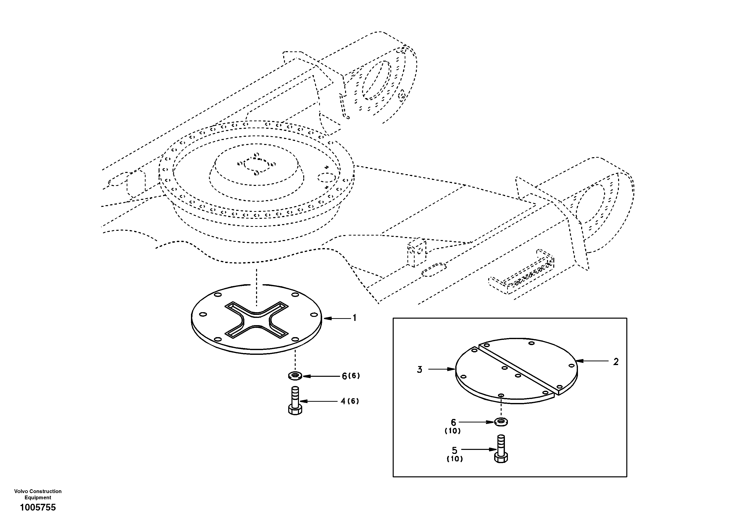 Схема запчастей Volvo EC240 - 18182 Protecting plate 