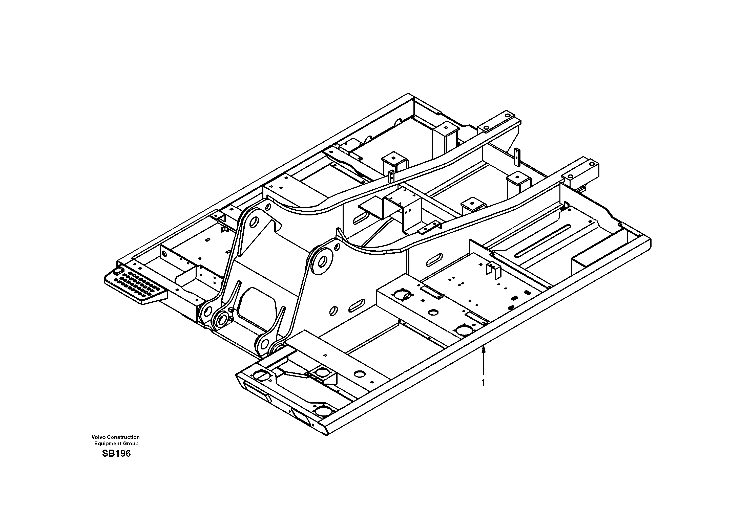 Схема запчастей Volvo EC240 - 11368 Upper frame 