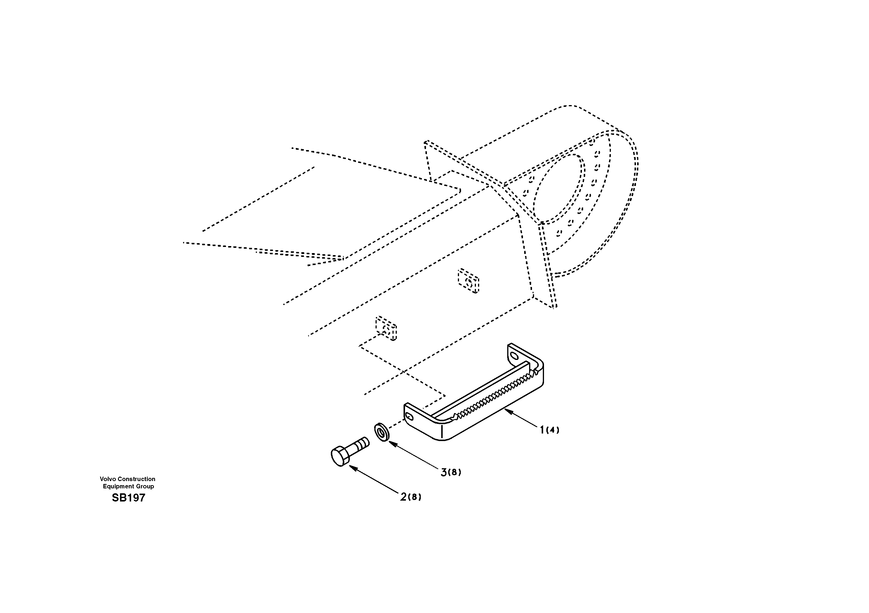 Схема запчастей Volvo EC240 - 33979 Foot step 