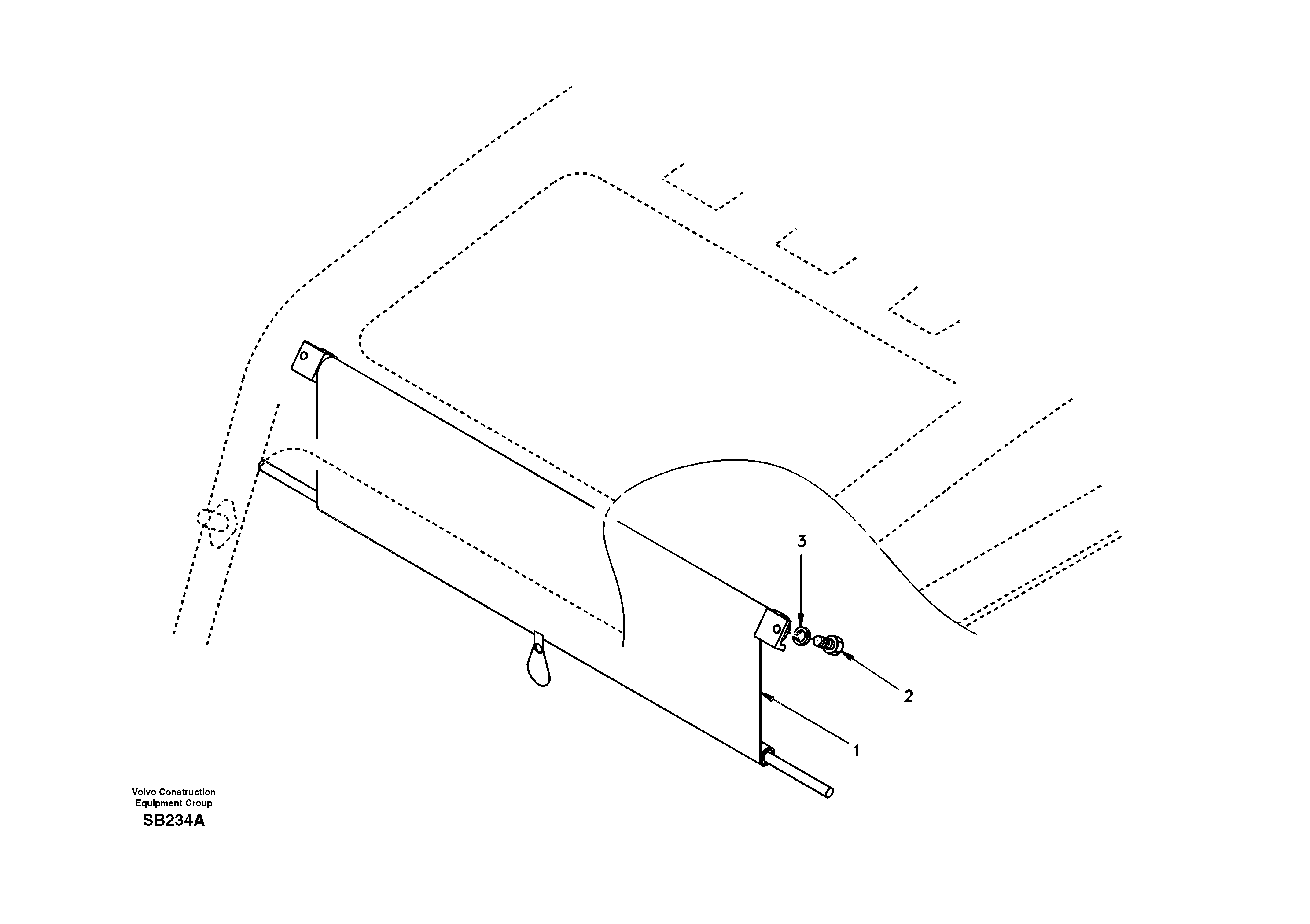 Схема запчастей Volvo EC240 - 11398 Sun visor interior 