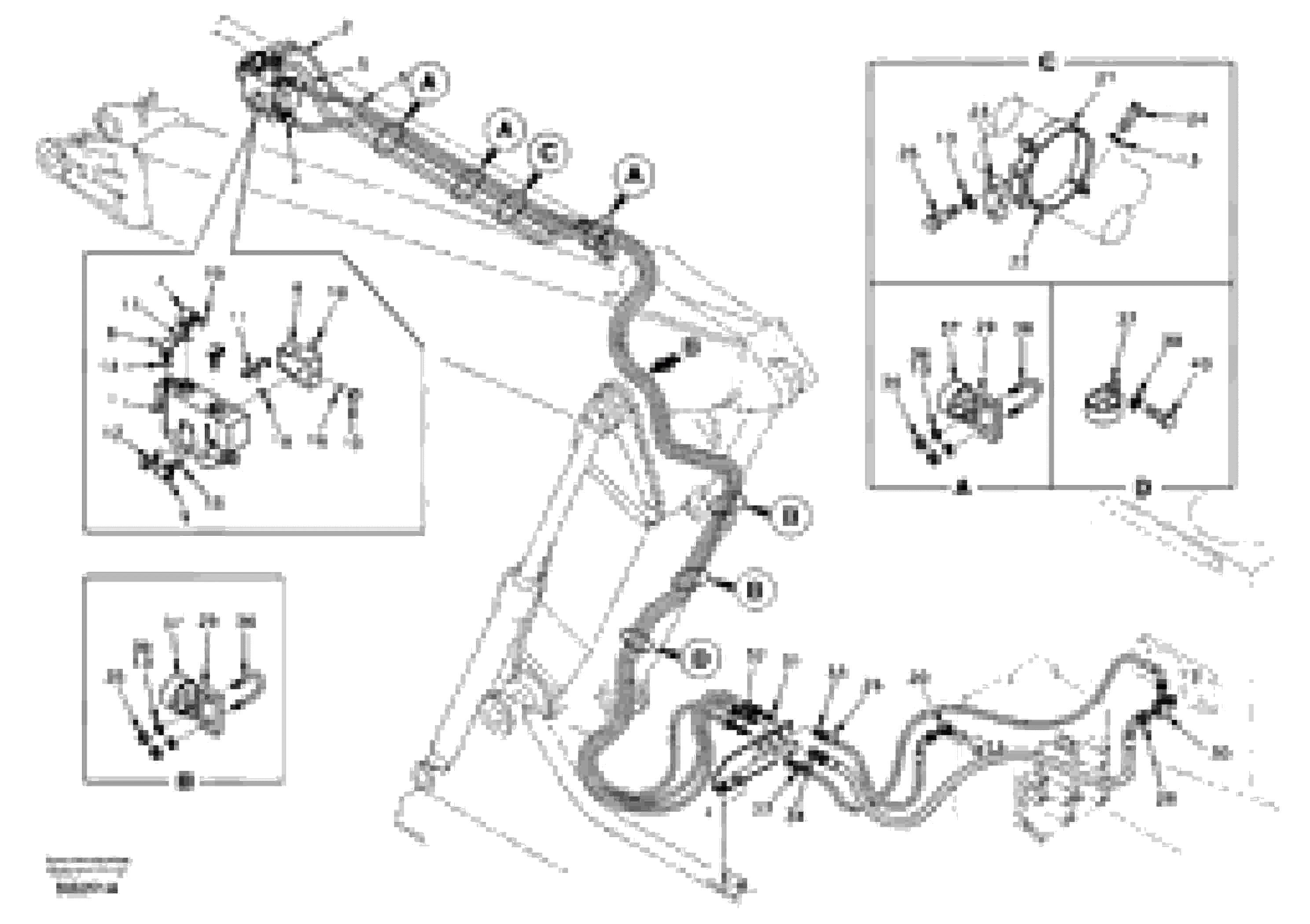 Схема запчастей Volvo EC240 - 39416 Working hydraulic, dipper arm rupture and adjustable boom 