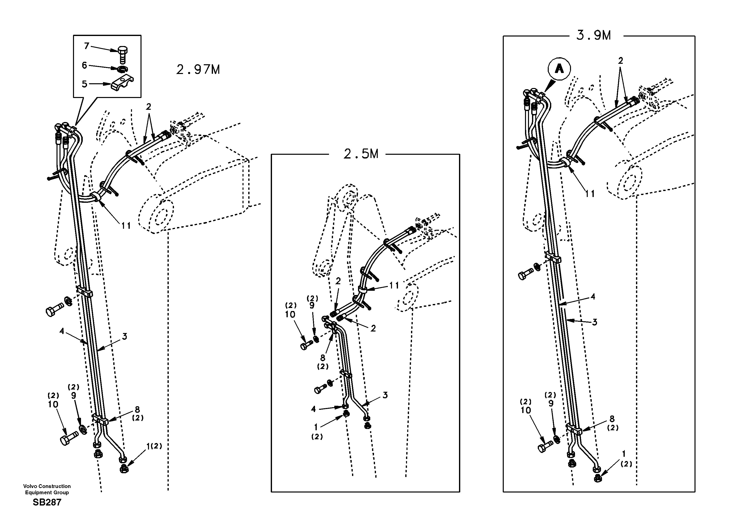 Схема запчастей Volvo EC240 - 77360 Rotator hydraulic, dipper arm 