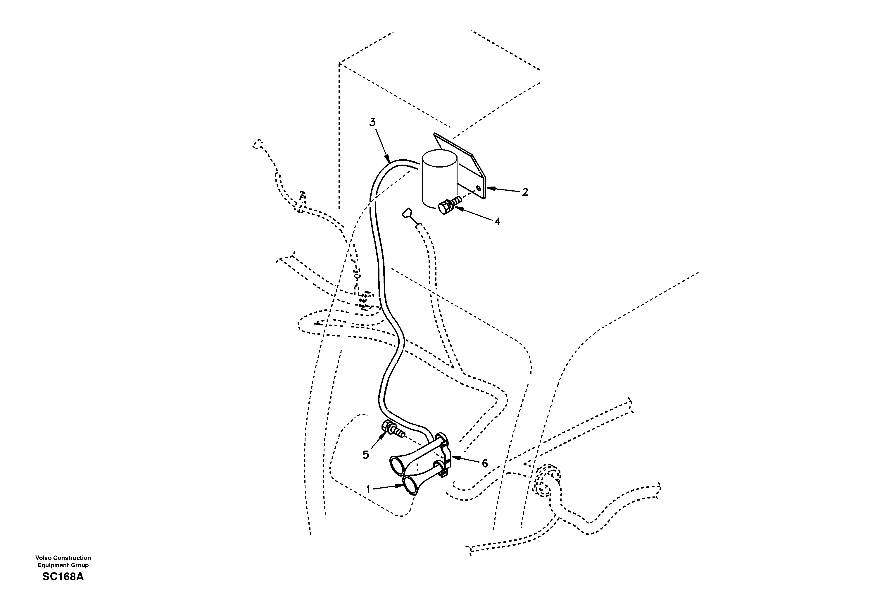 Схема запчастей Volvo EC140 - 40986 Horn 