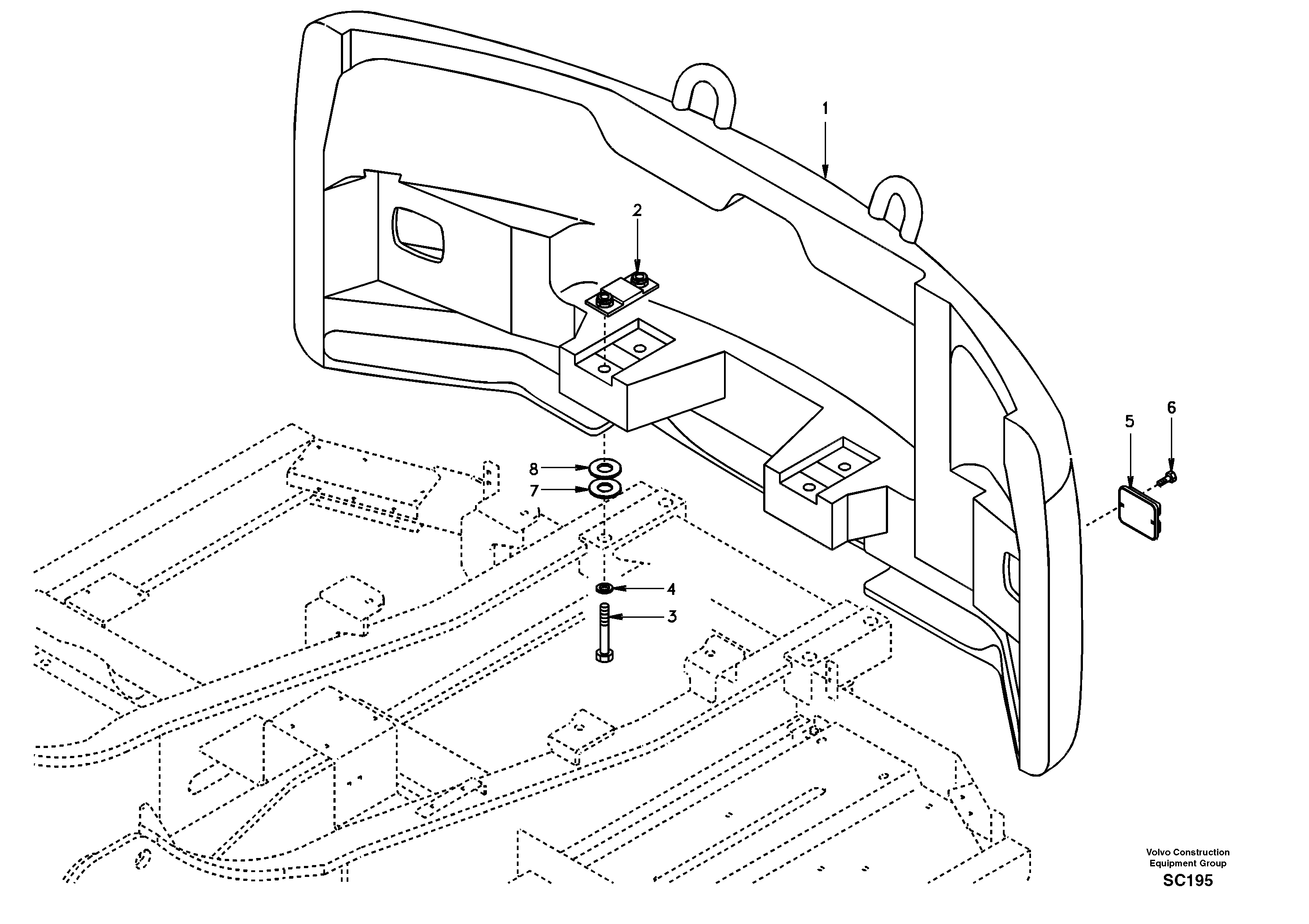 Схема запчастей Volvo EC140 - 41478 Противовесы 