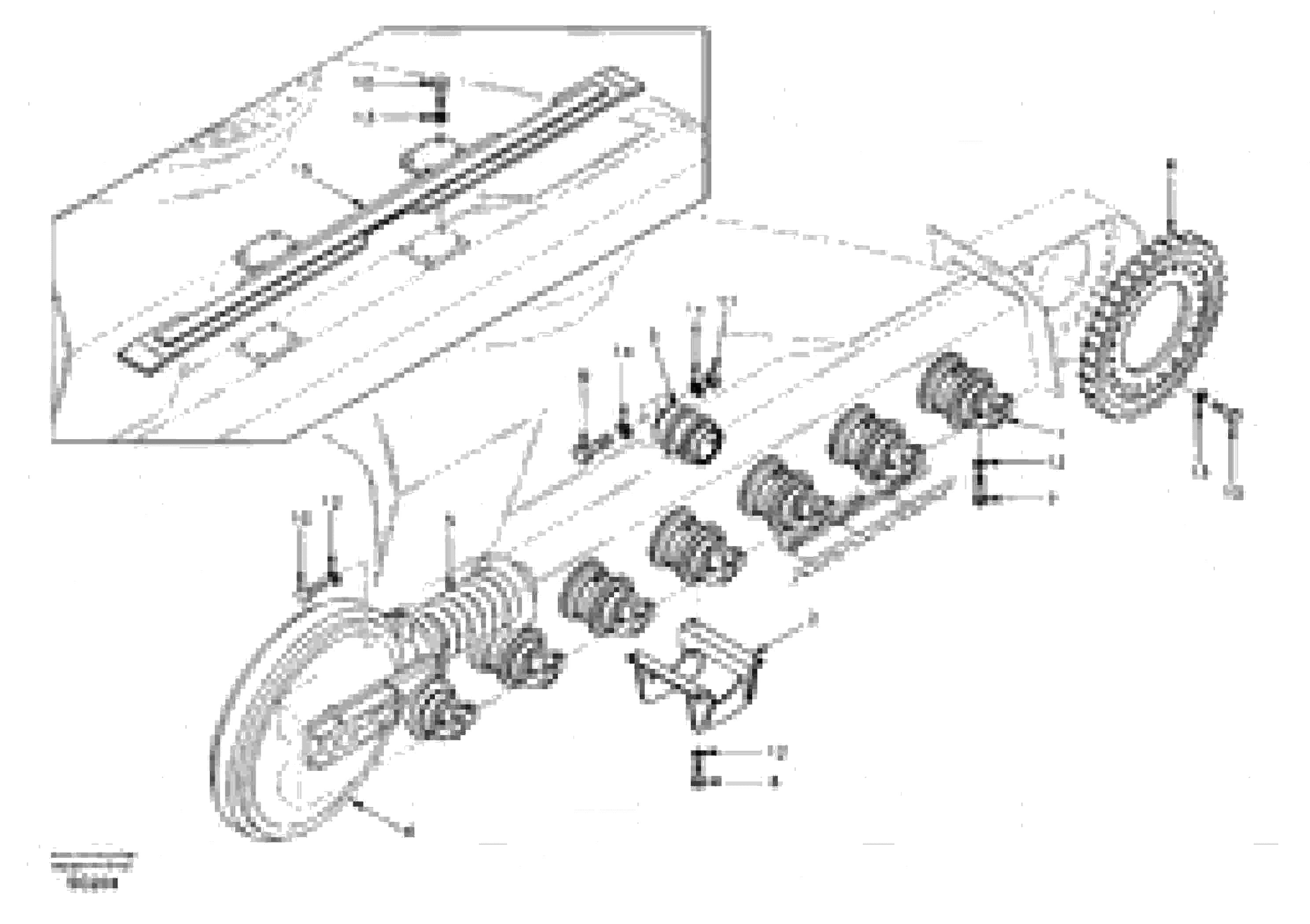 Схема запчастей Volvo EC140 - 37677 Undercarriage, components and track guards 