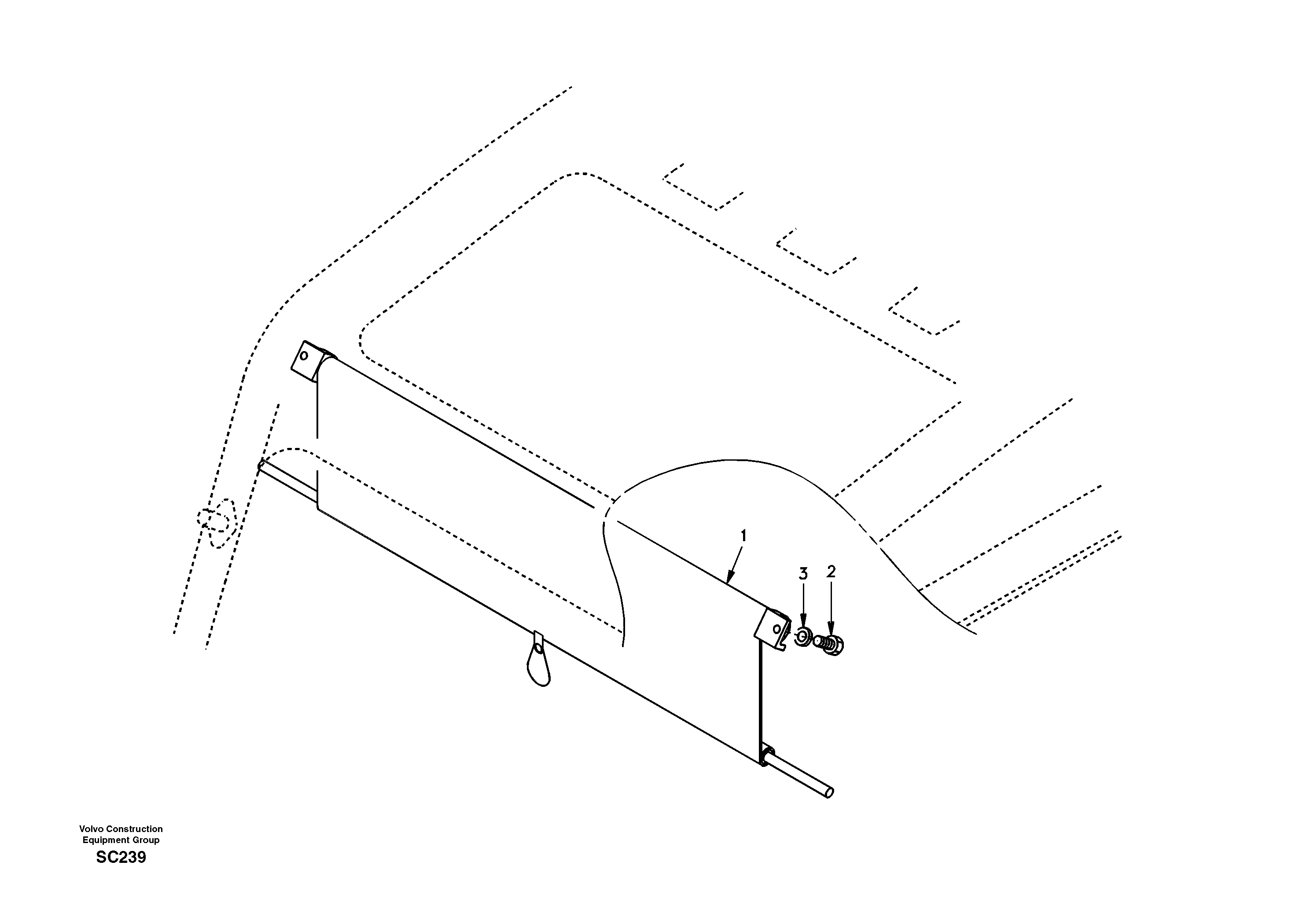 Схема запчастей Volvo EC140 - 46216 Sun visor interior 