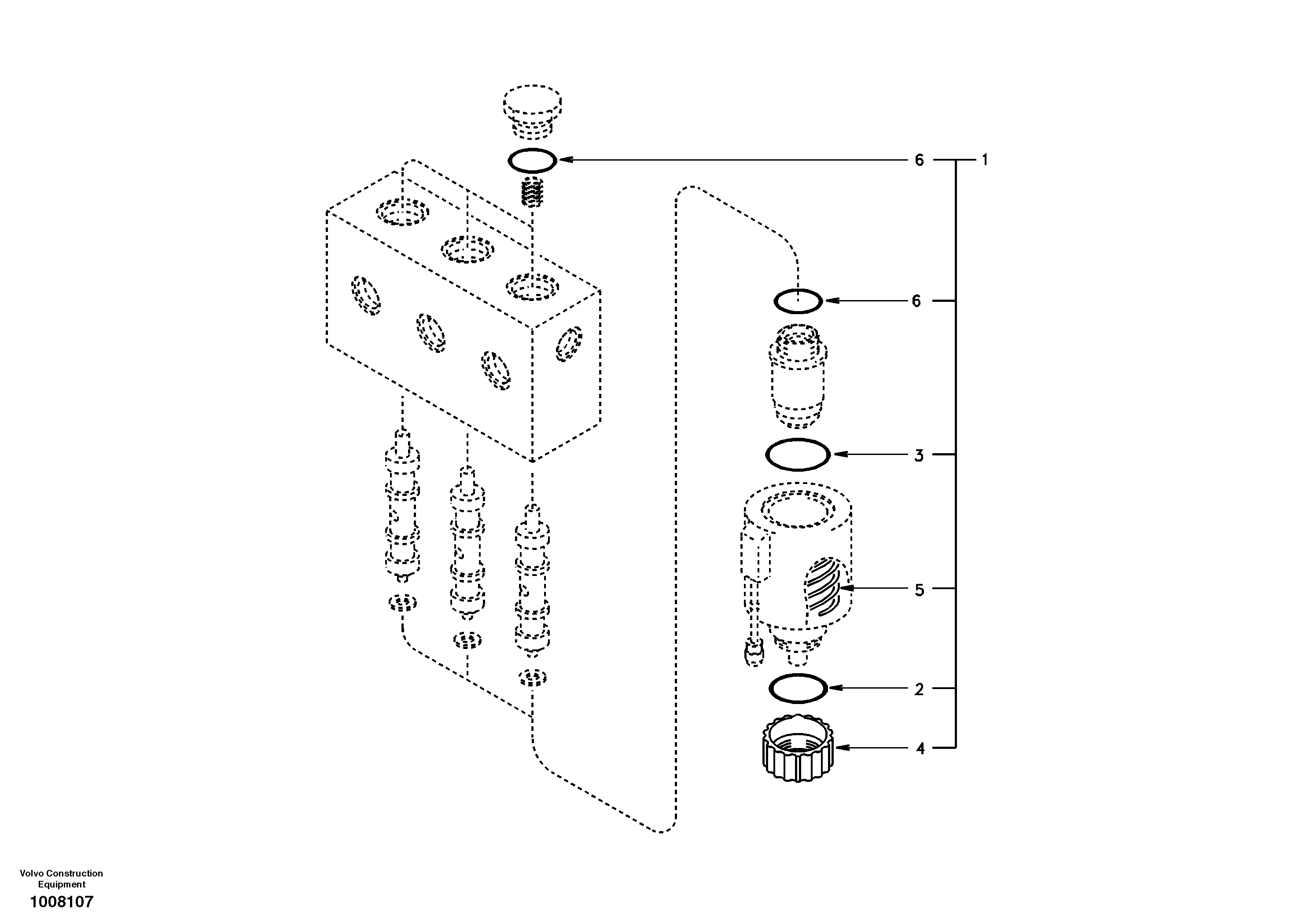 Схема запчастей Volvo EC140 - 53247 Servo system, solenoid valve 