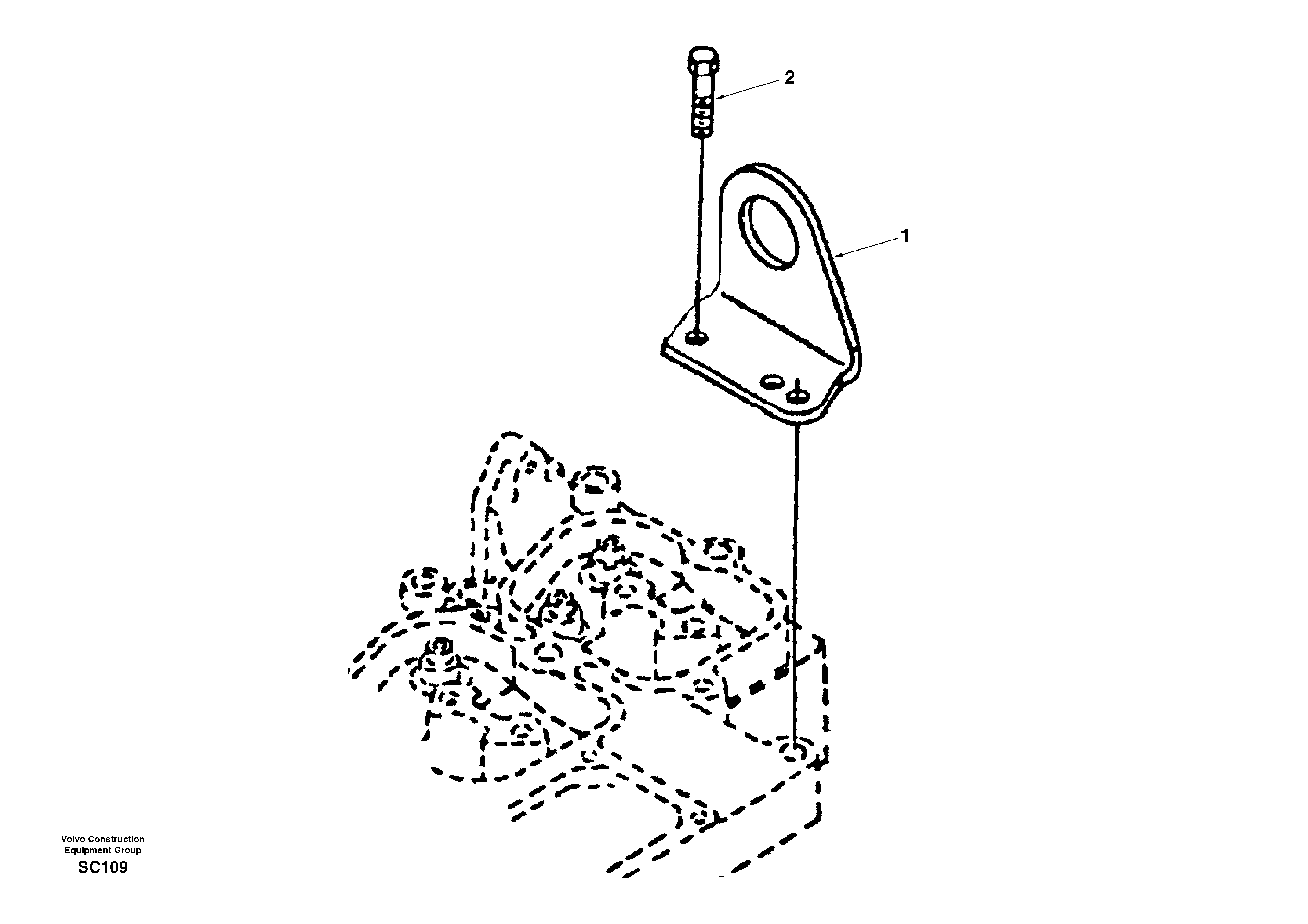 Схема запчастей Volvo EC140 - 36646 Lifting eye 