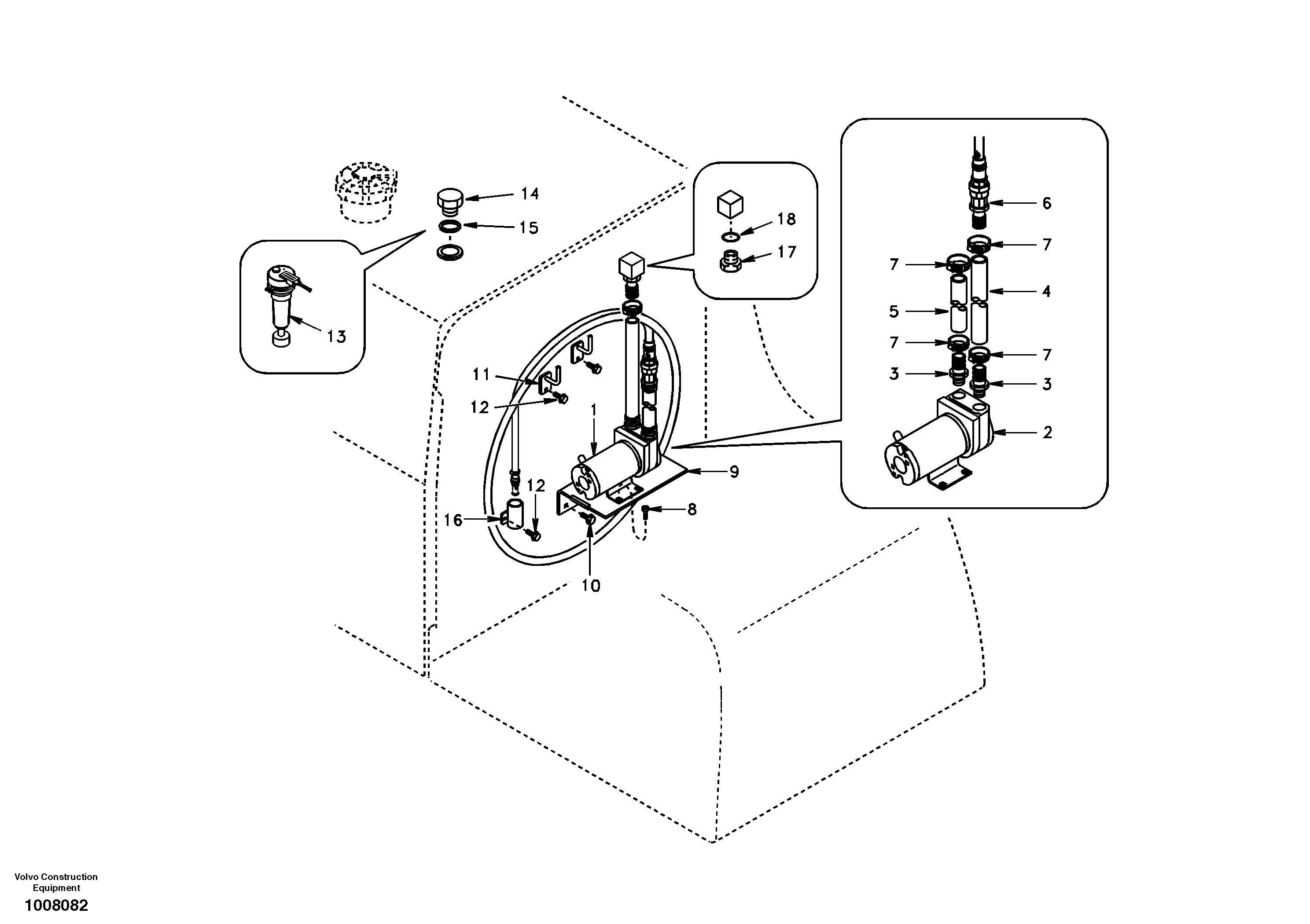 Схема запчастей Volvo EC140 - 98773 Fuel filling pump 