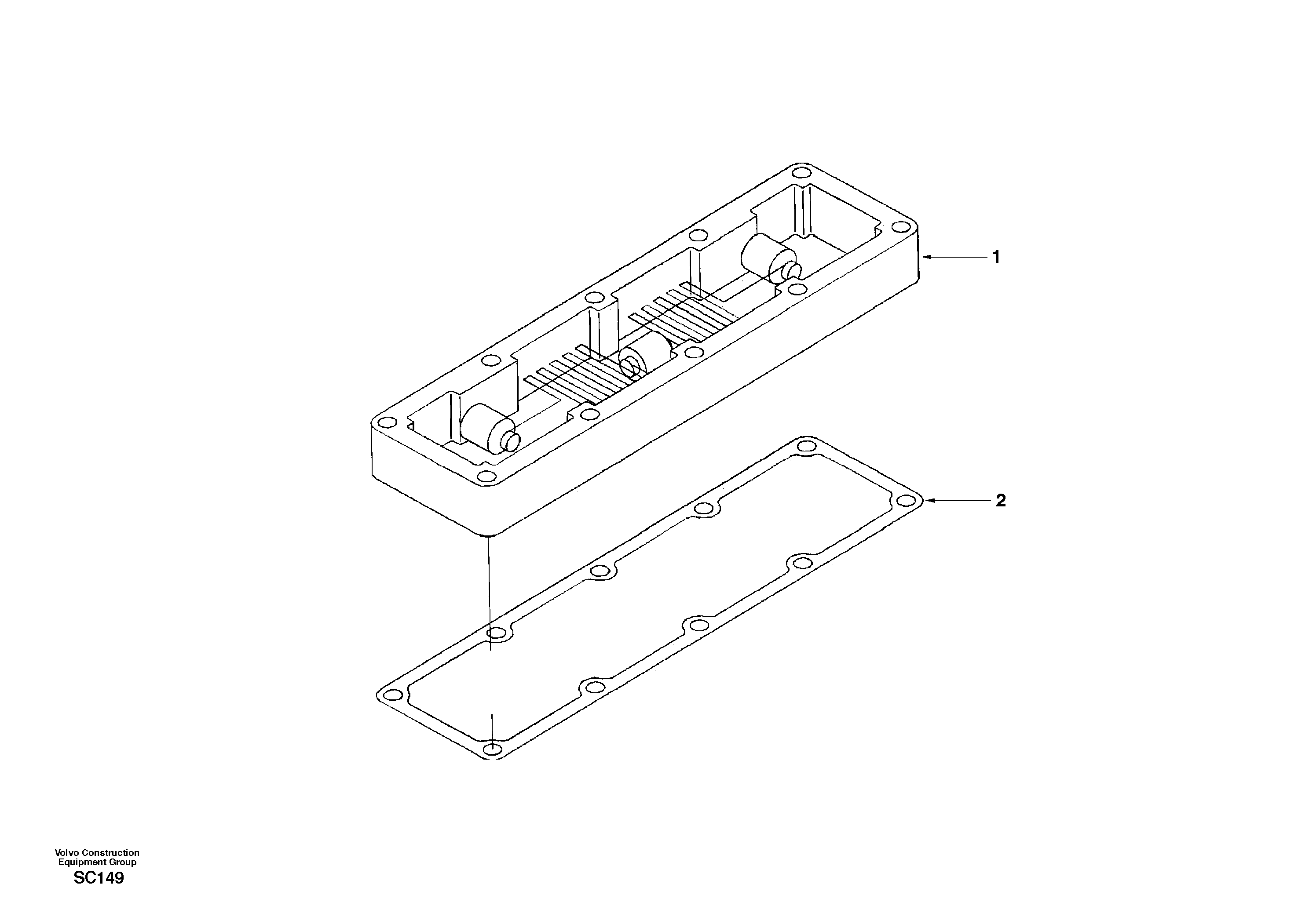 Схема запчастей Volvo EC140 - 40260 Inlet air heater 