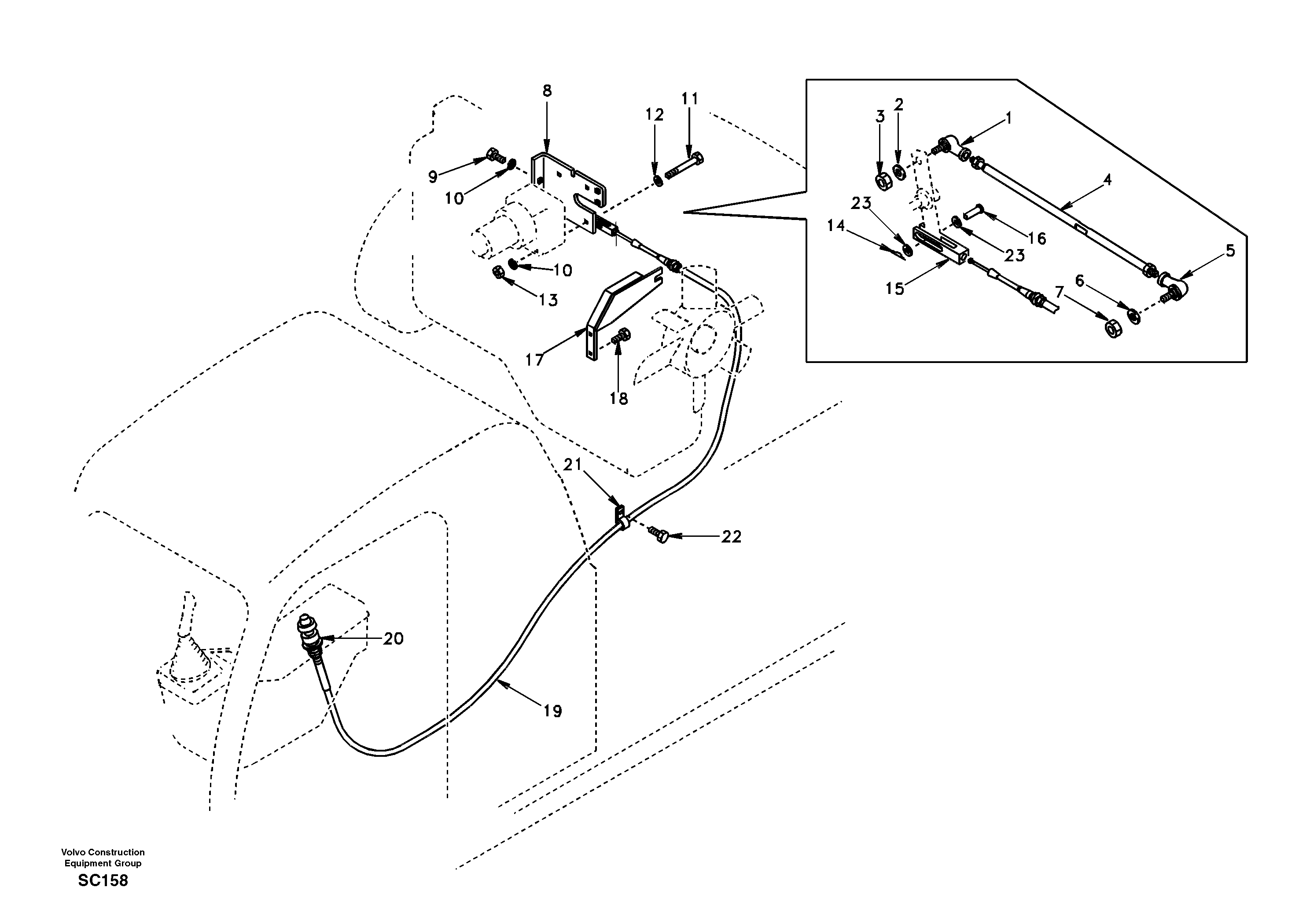 Схема запчастей Volvo EC140 - 40967 Speed control 