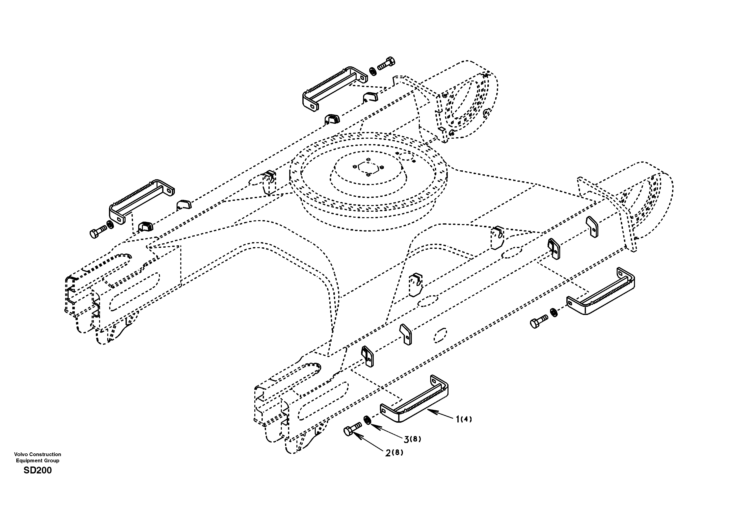 Схема запчастей Volvo EC290 - 37530 Foot step 