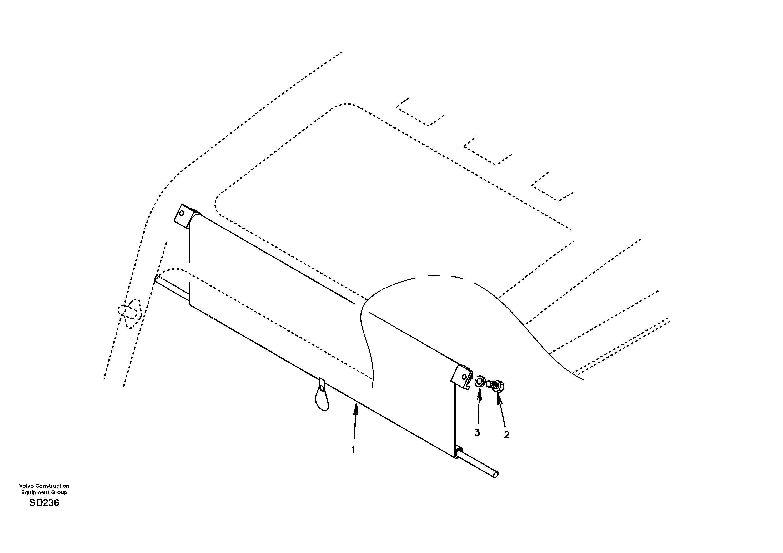 Схема запчастей Volvo EC290 - 27837 Sun visor interior 