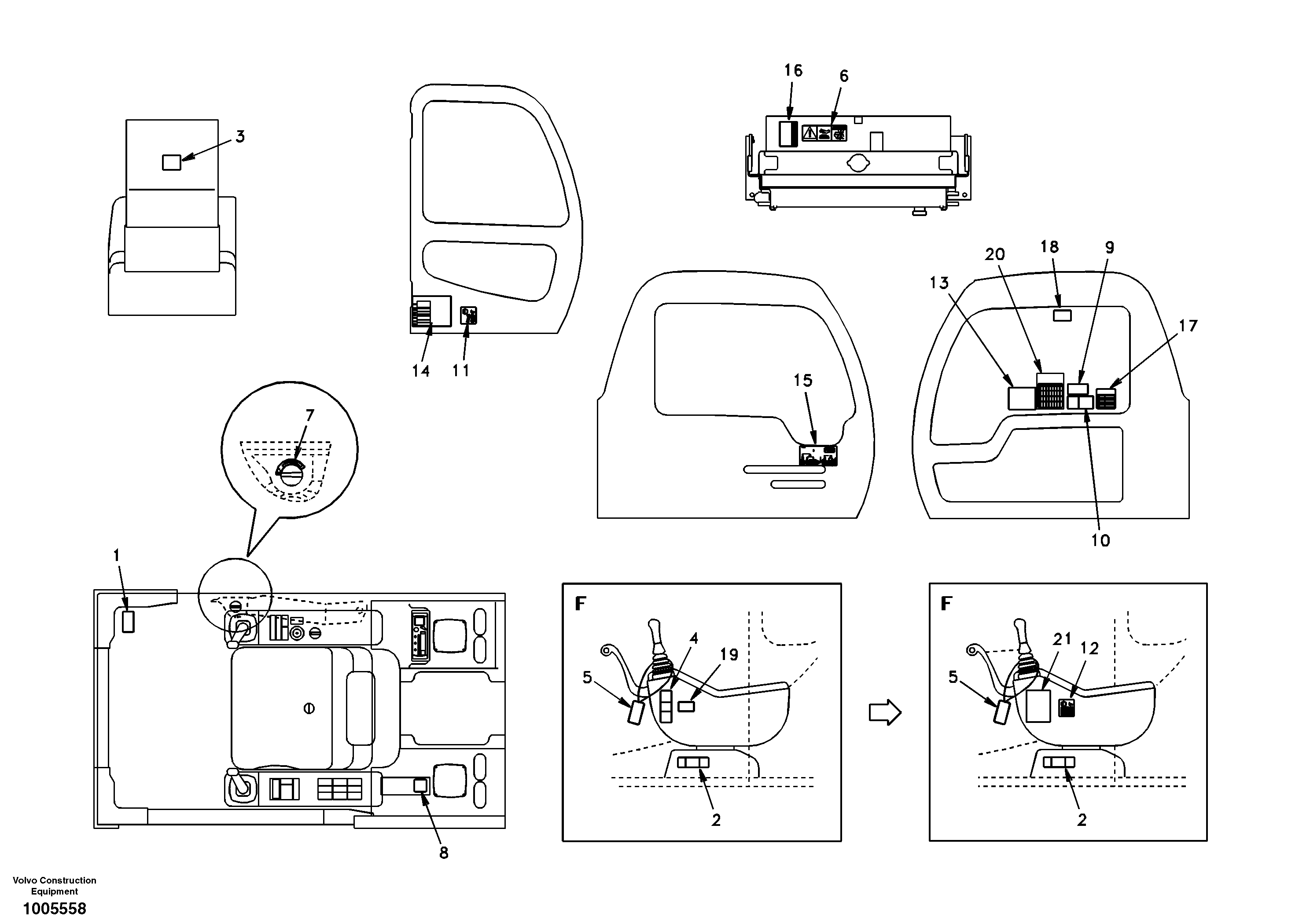 Схема запчастей Volvo EC290 - 48823 Decal, inner location 