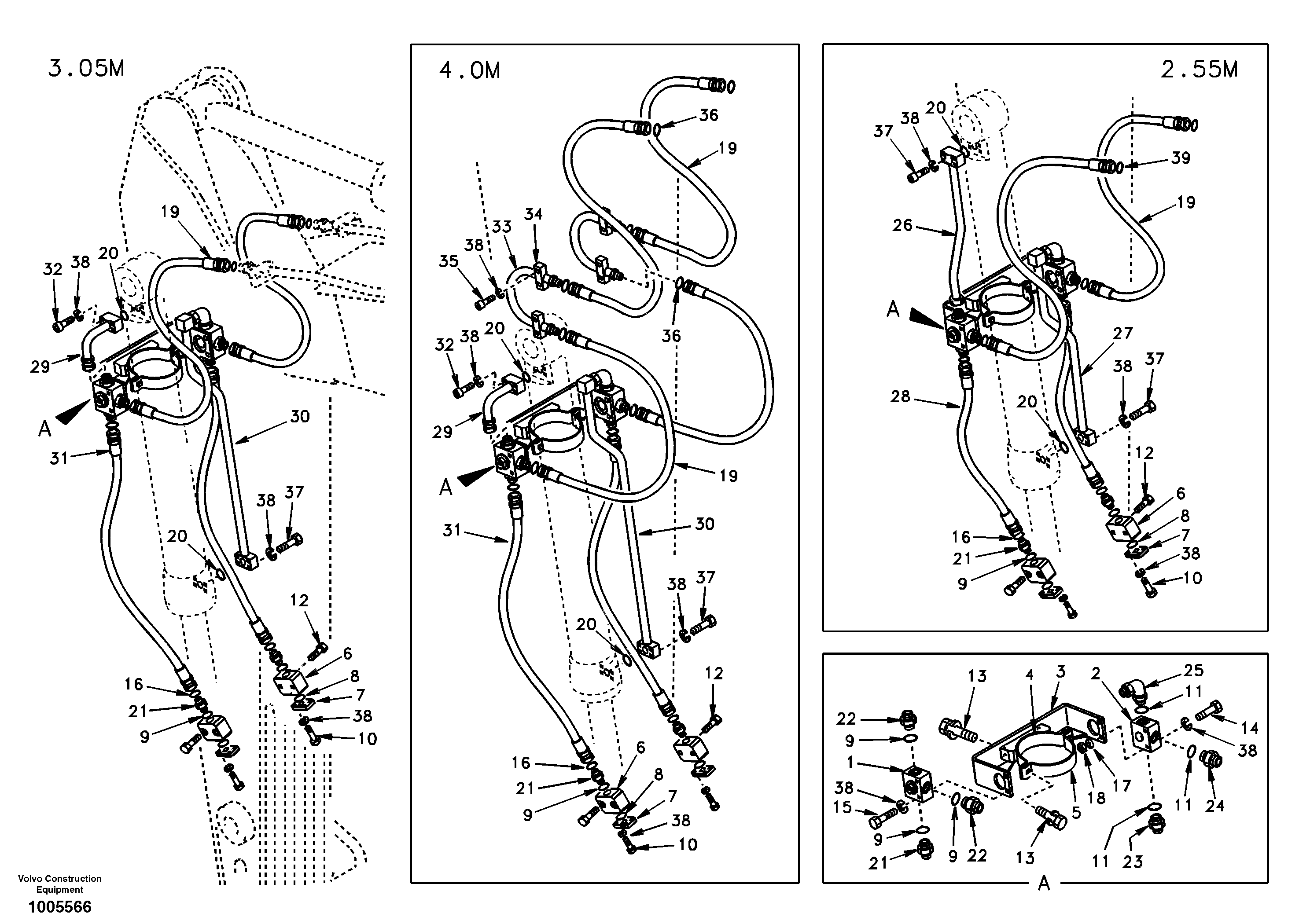 Схема запчастей Volvo EC290 - 54895 Working hydraulic, clamshell 