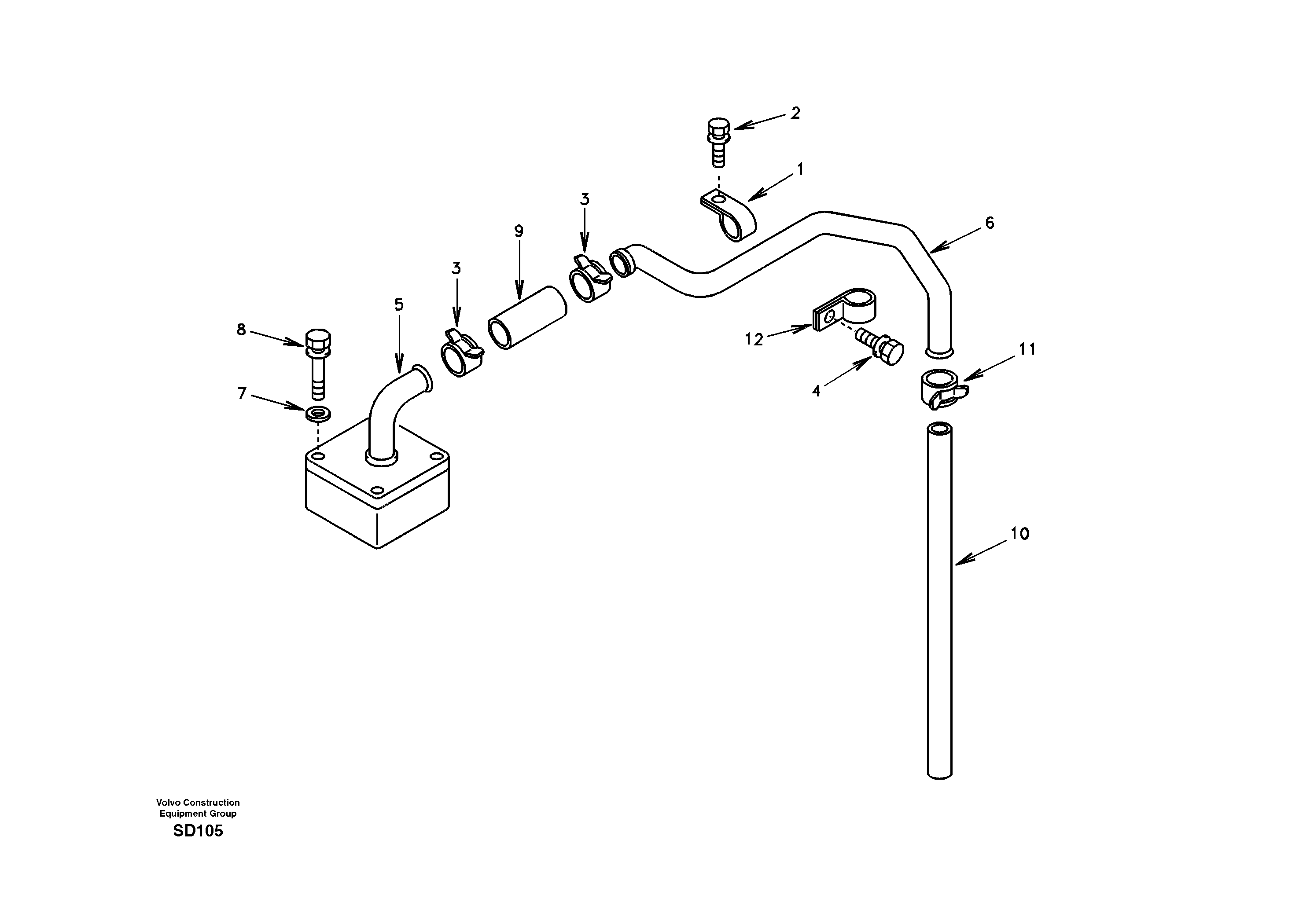 Схема запчастей Volvo EC290 - 26088 Crankcase ventilation 