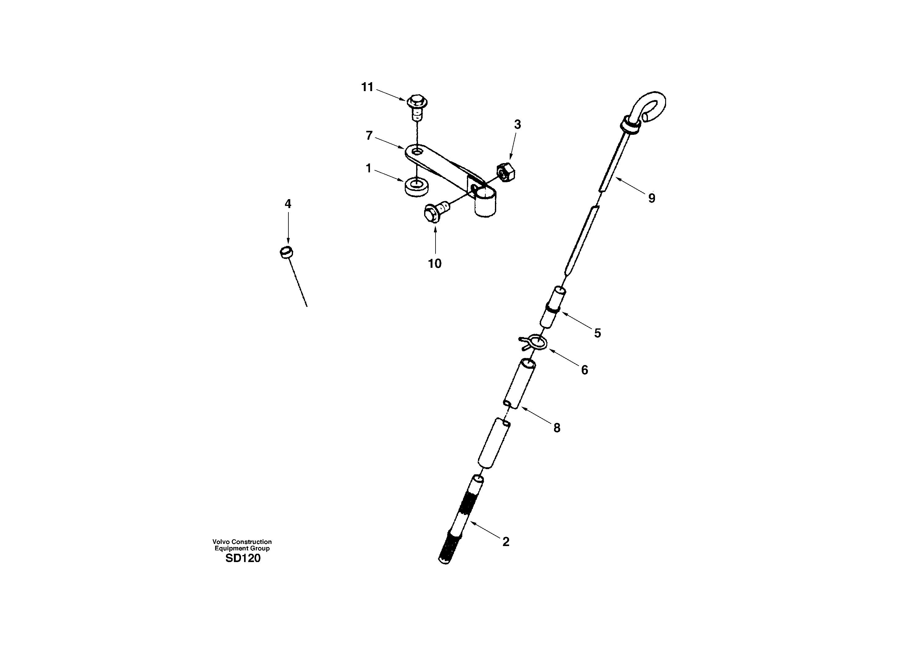 Схема запчастей Volvo EC290 - 30039 Oil dipstick 