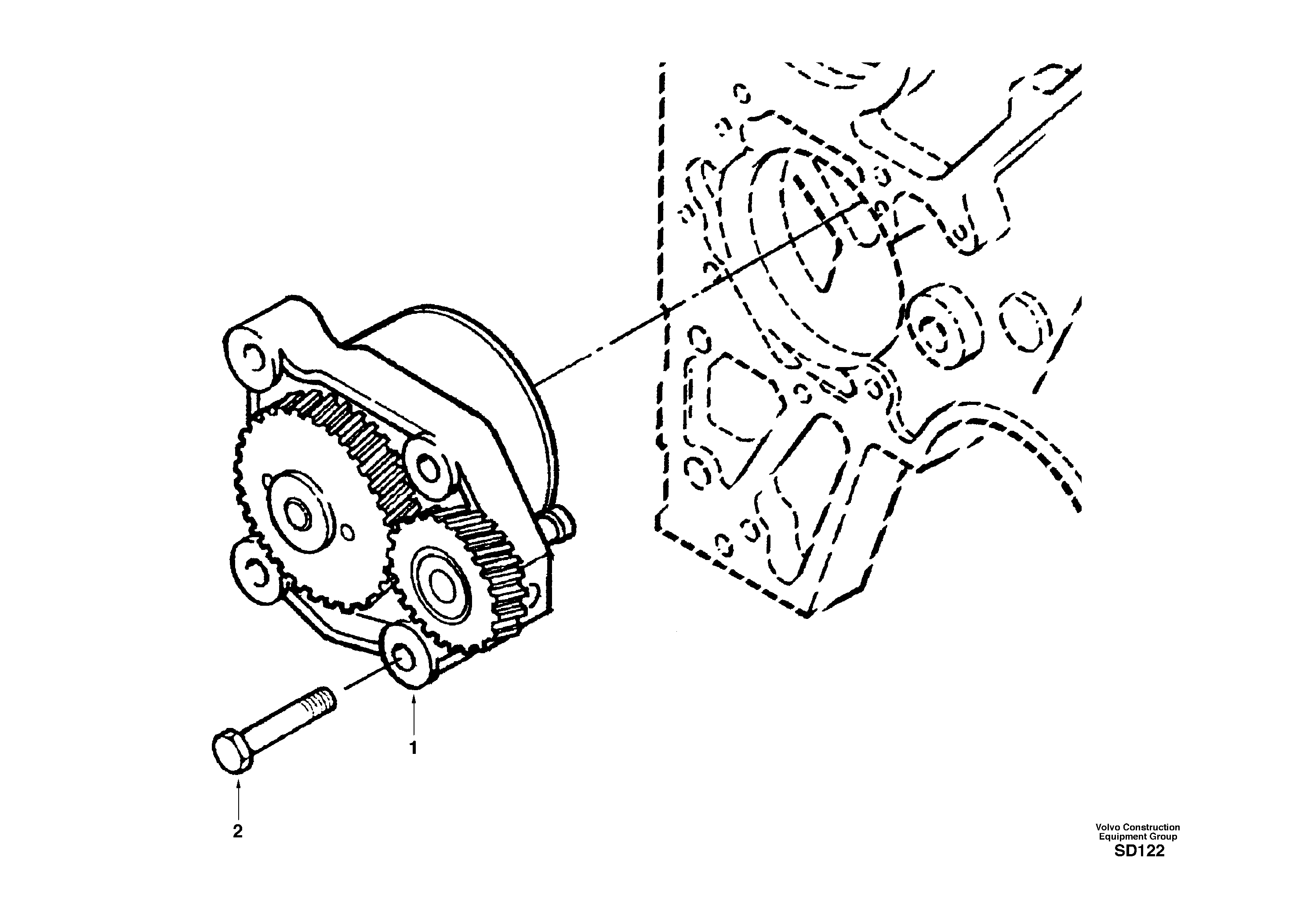 Схема запчастей Volvo EC290 - 30040 Насос масляный 