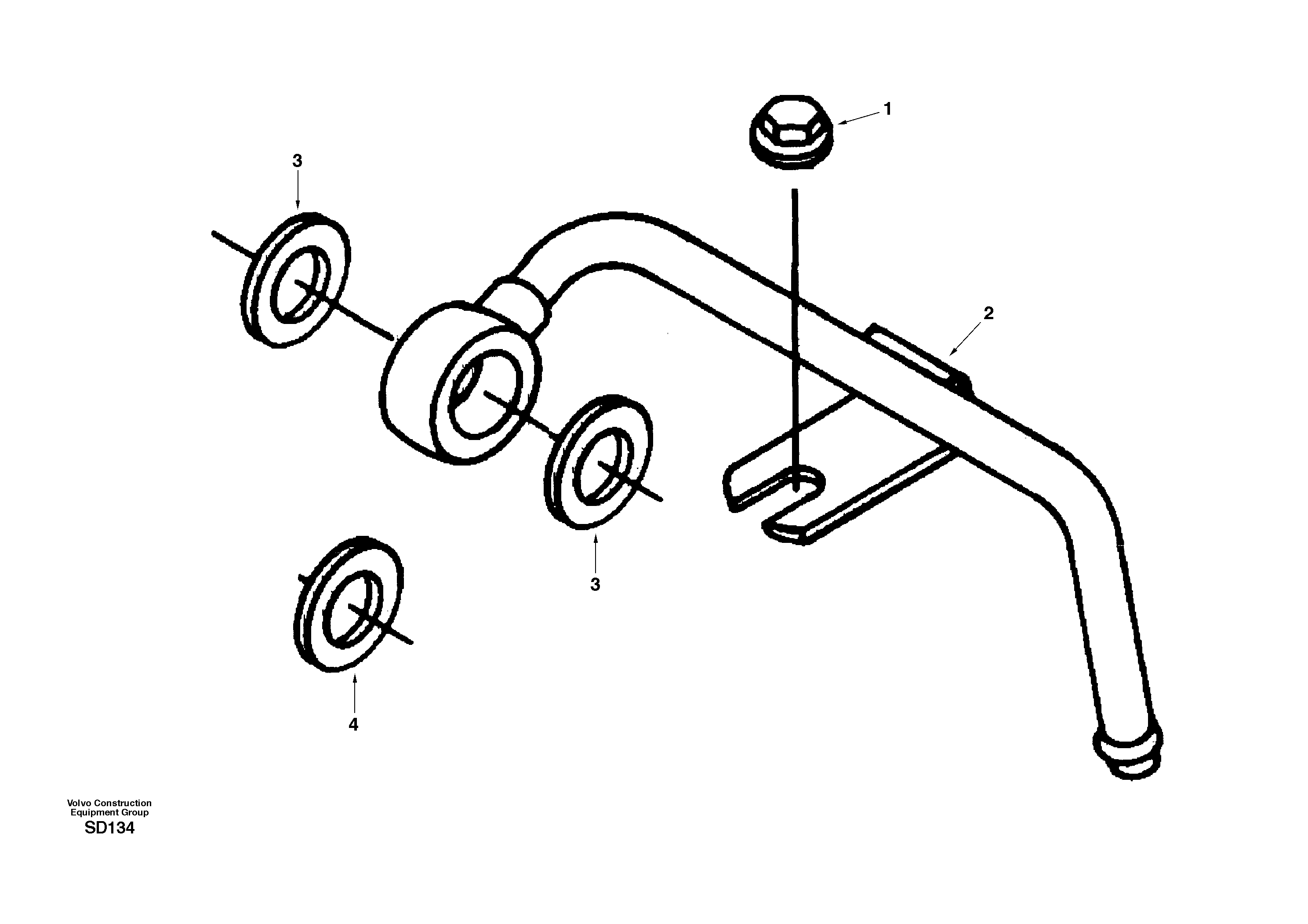 Схема запчастей Volvo EC290 - 28747 Fuel pipe. Drain 