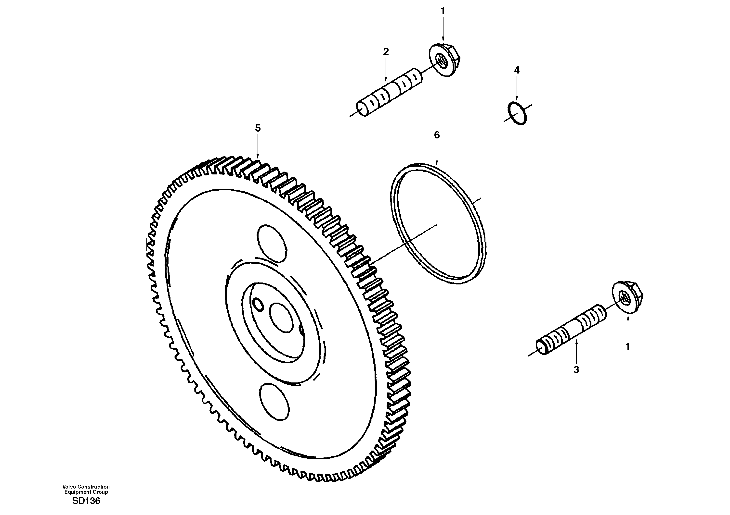 Схема запчастей Volvo EC290 - 28864 Drive for injection pump 