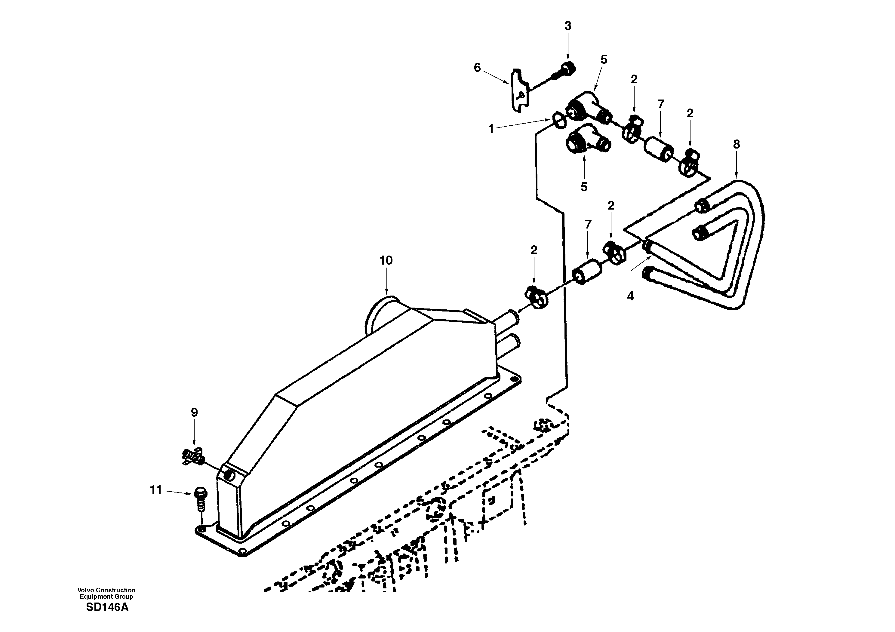 Схема запчастей Volvo EC290 - 28753 Intercooler 